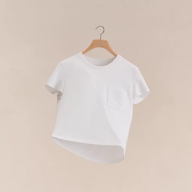 Hermès Embroidered pocket t-shirt