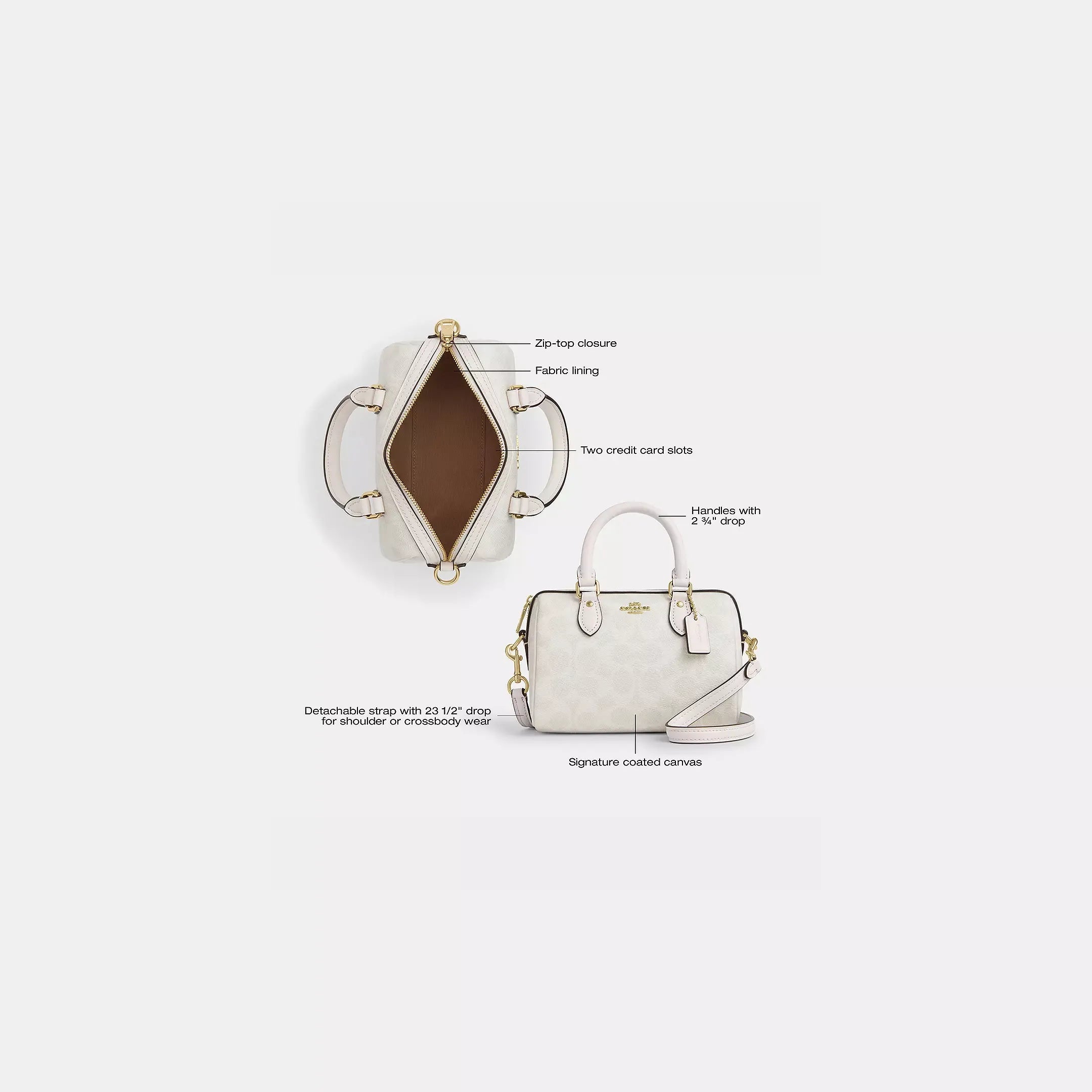 Coach Mini Rowan Crossbody Bag In Signature Canvas