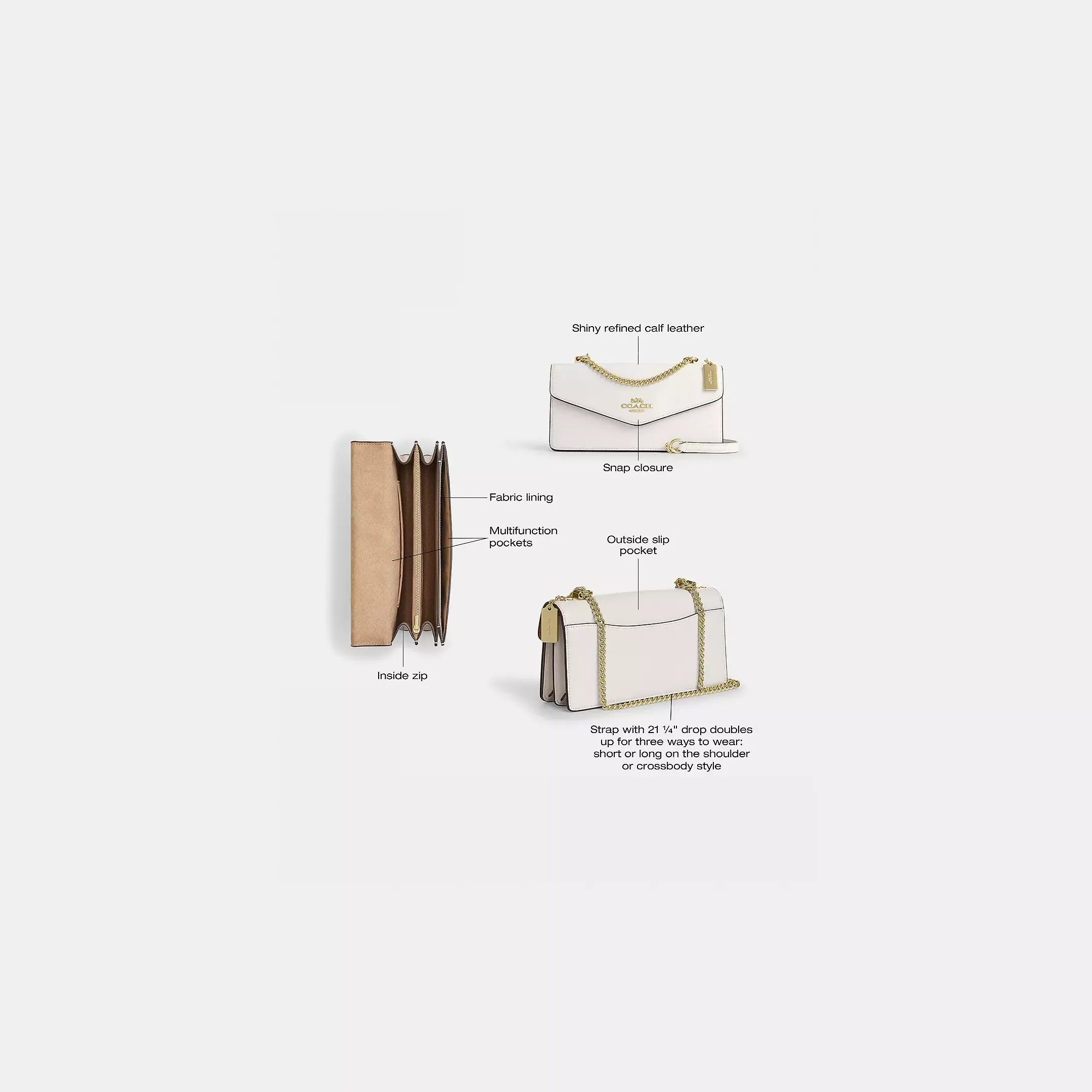 Coach Klare Envelope Crossbody Bag