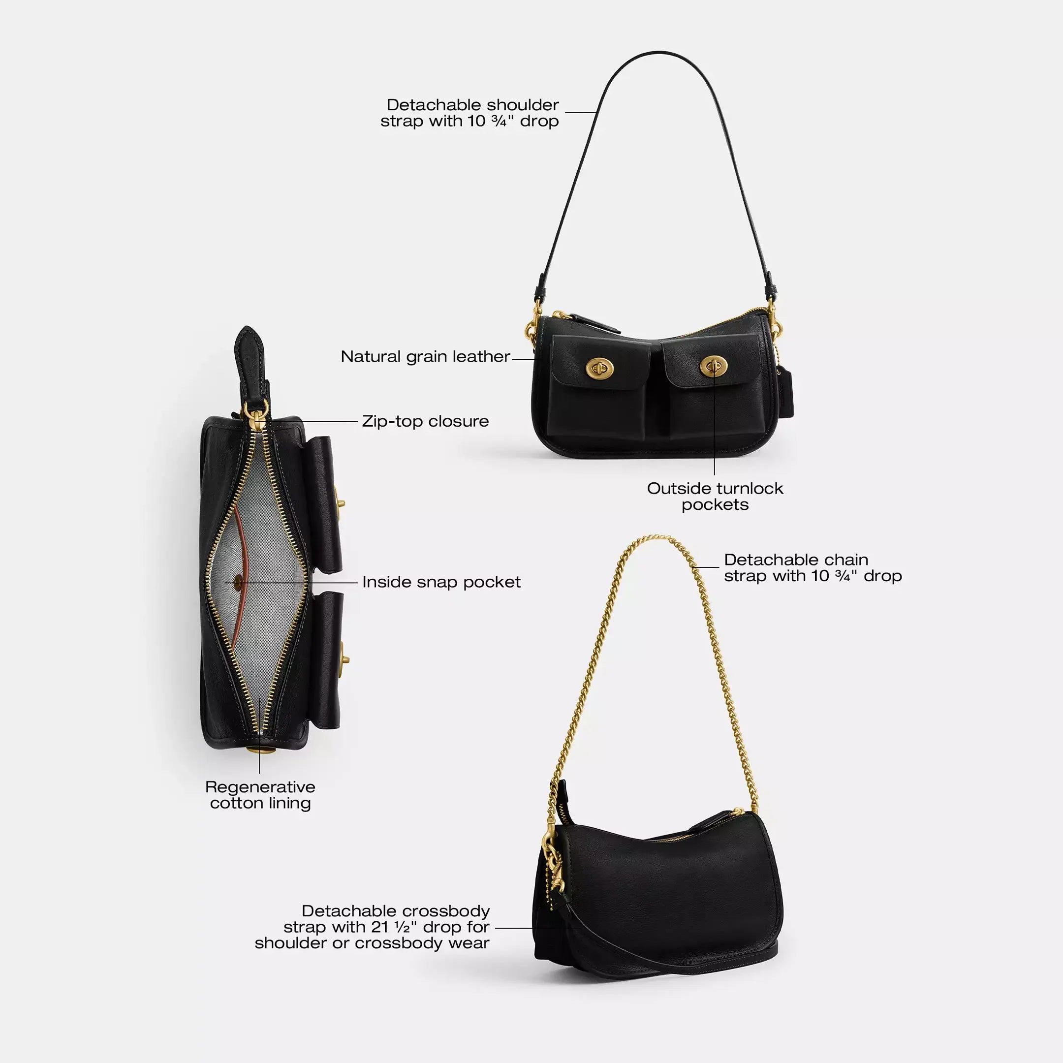Coach Twin Turnlock Waverly Bag