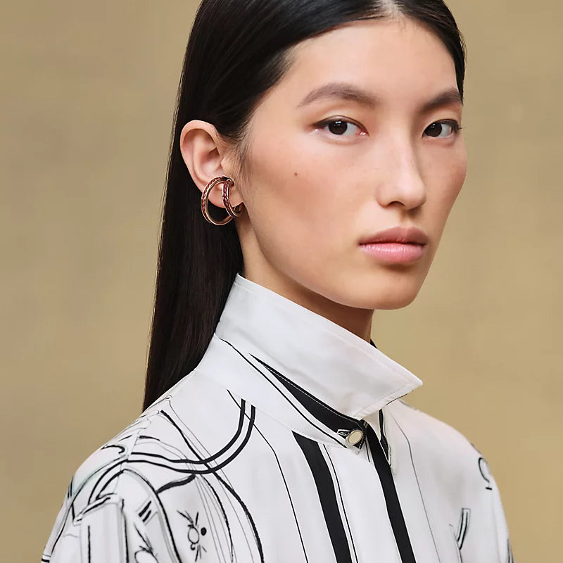 Hermès "Ex-Libris a Main Levee" classic shirt