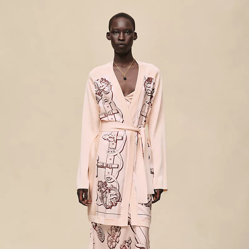 Hermès "Ferronnerie Remix" long-sleeve twillaine cardigan