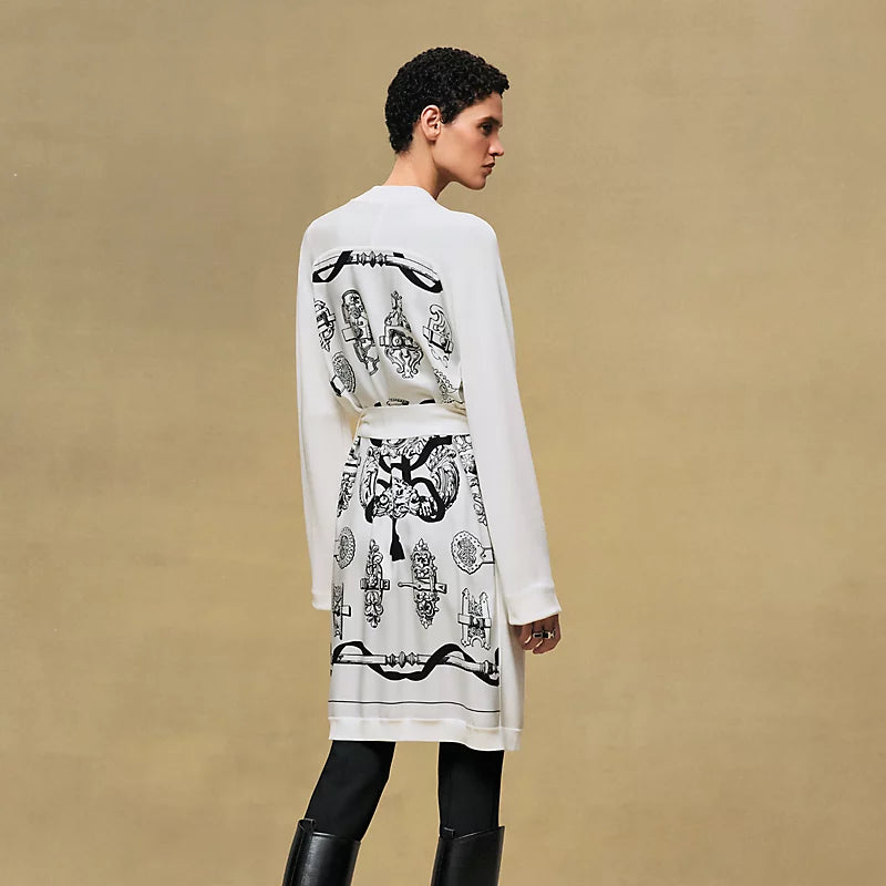 Hermès "Ferronnerie Remix" long-sleeve twillaine cardigan