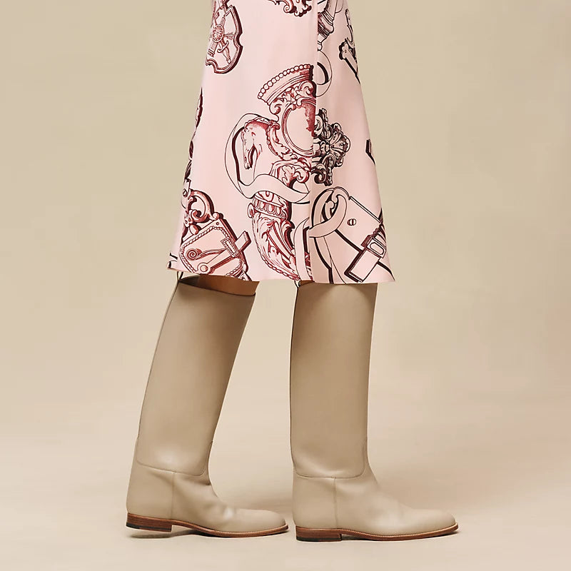 Hermès "Ferronnerie Remix" slanted skirt
