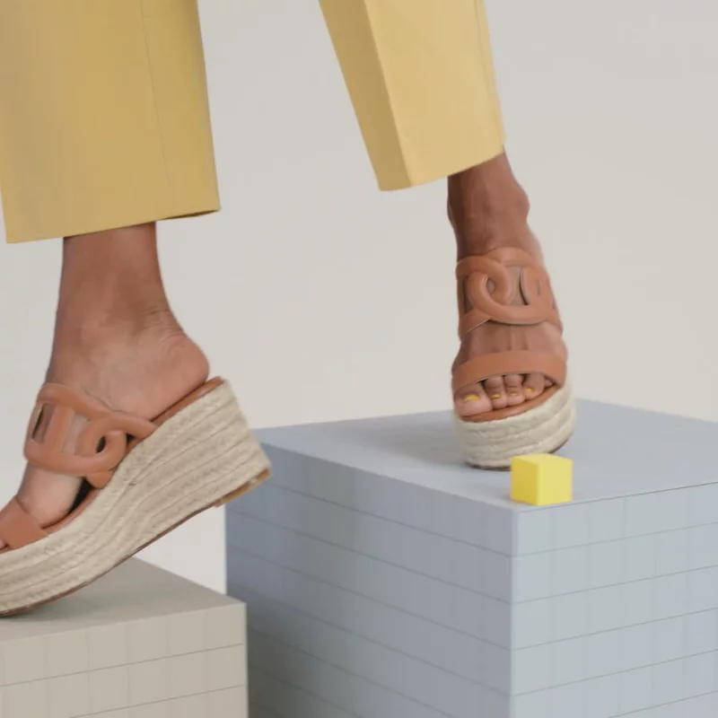 Hermès Ithea 30 espadrille