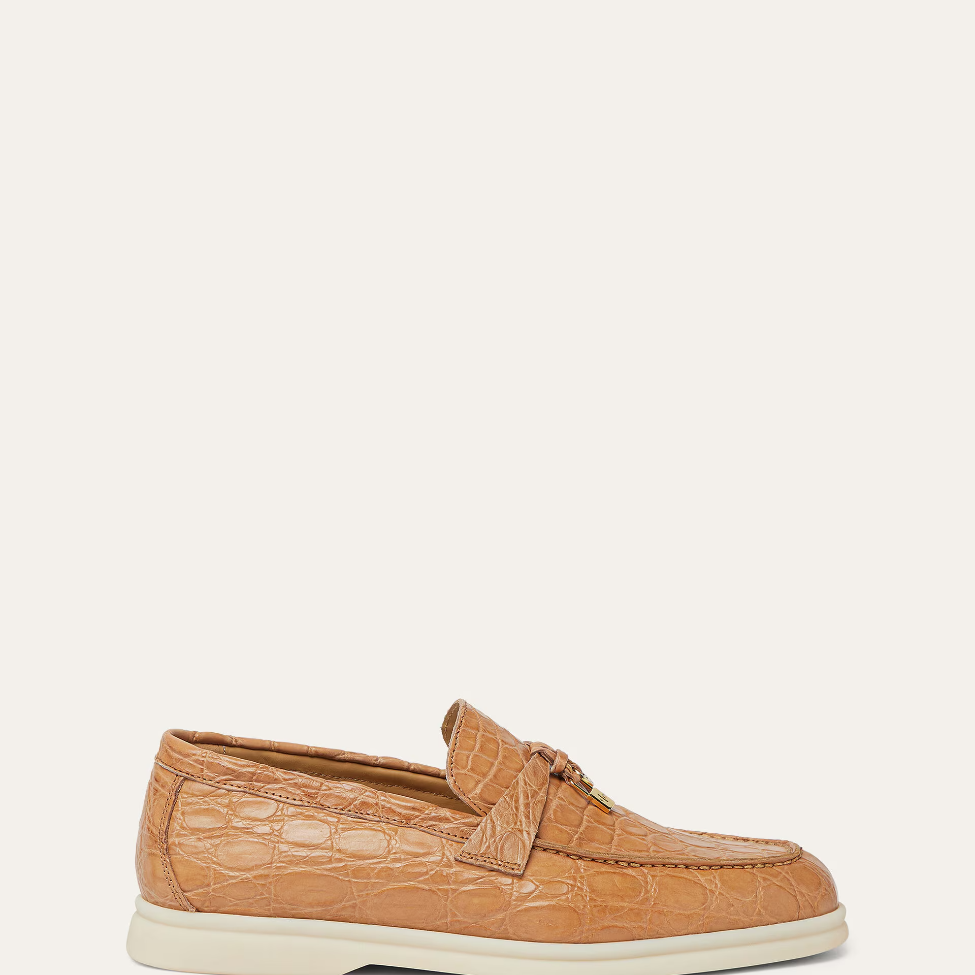 Loro Piana Summer Charms Walk Loafer in Caiman Leather