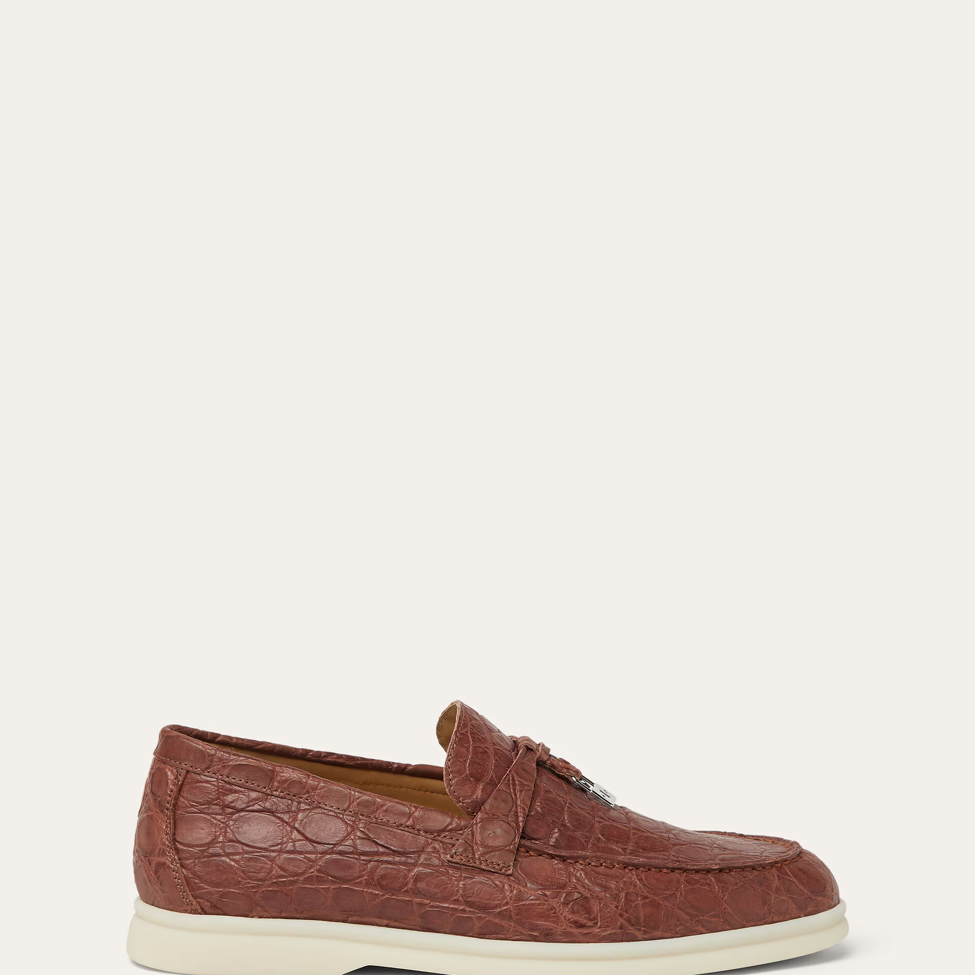 Loro Piana Summer Charms Walk Loafer in Caiman Leather