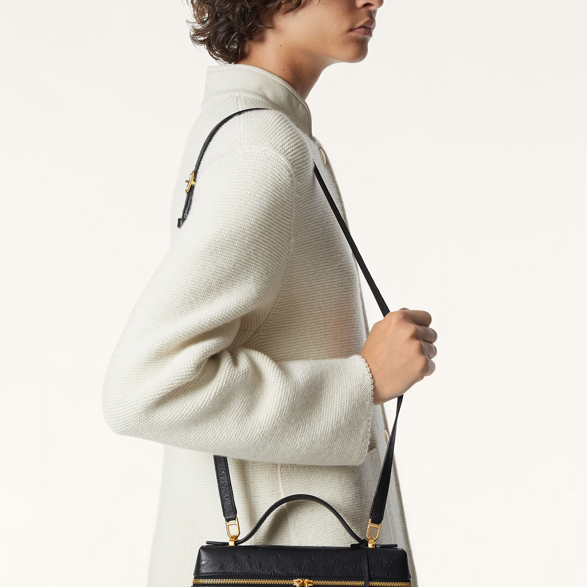 Loro Piana Extra Bag L23 in Ostrich Leather
