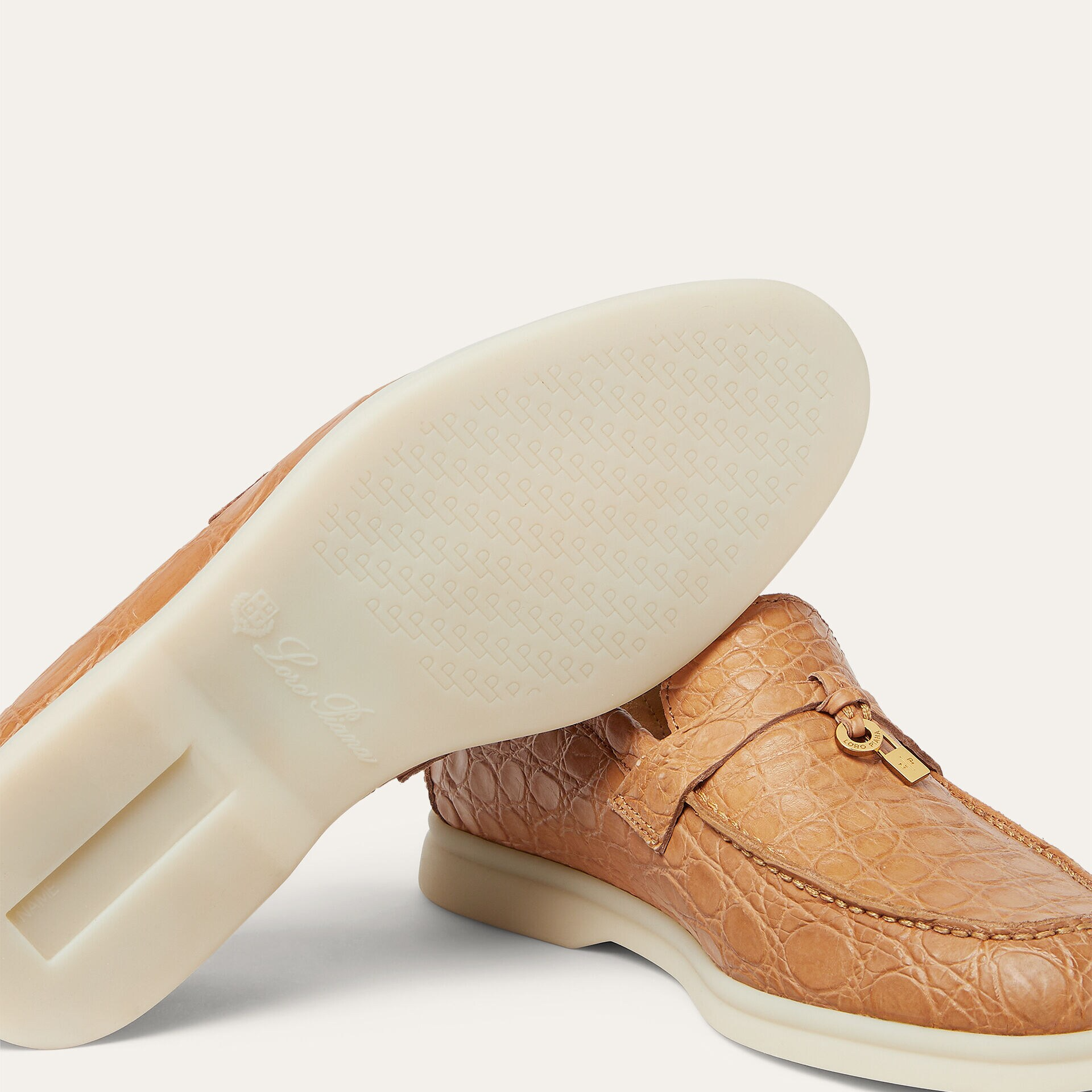 Loro Piana Summer Charms Walk Loafer in Caiman Leather