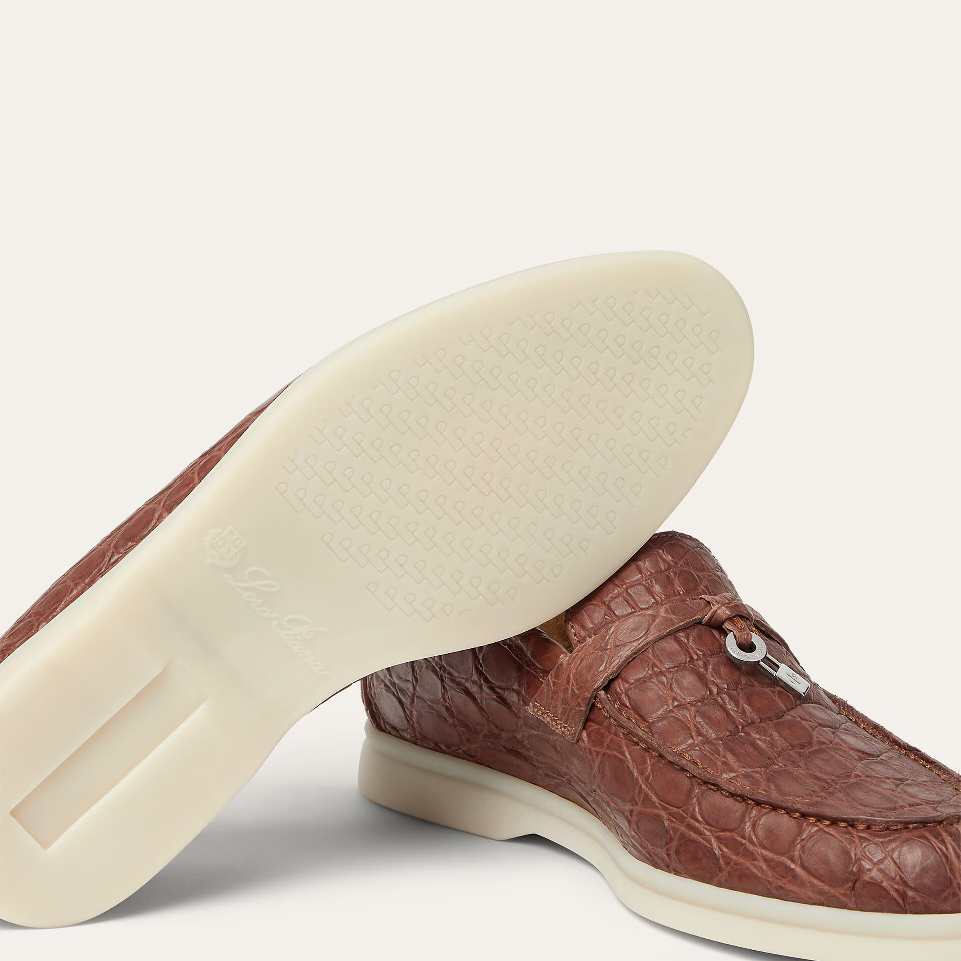 Loro Piana Summer Charms Walk Loafer in Caiman Leather