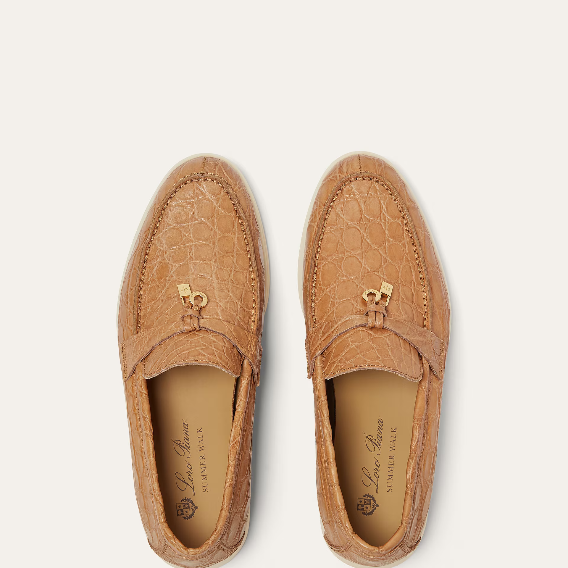 Loro Piana Summer Charms Walk Loafer in Caiman Leather