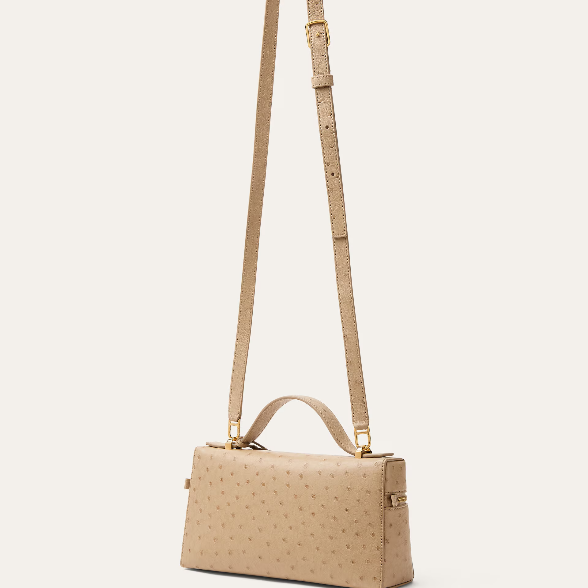 Loro Piana Extra Bag L23 in Ostrich Leather