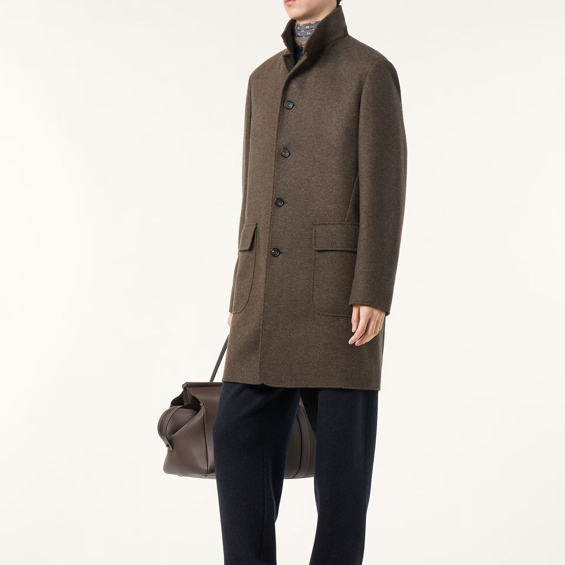 Loro Piana Sweater Coat in Jersey Novalis