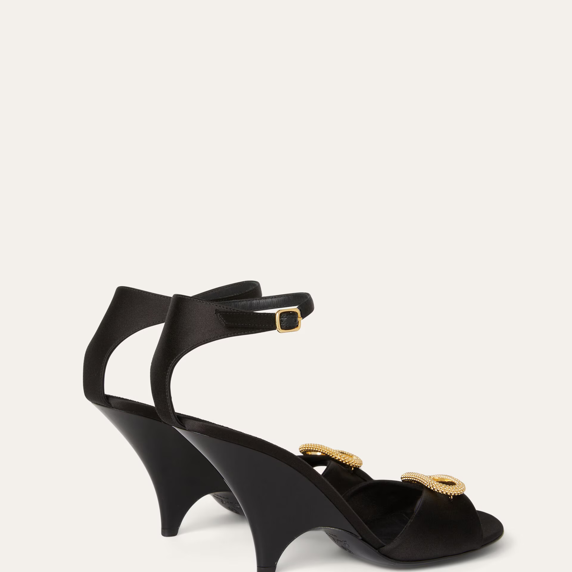 Loro Piana Olympia Heeled Sandal in Viscose, Silk