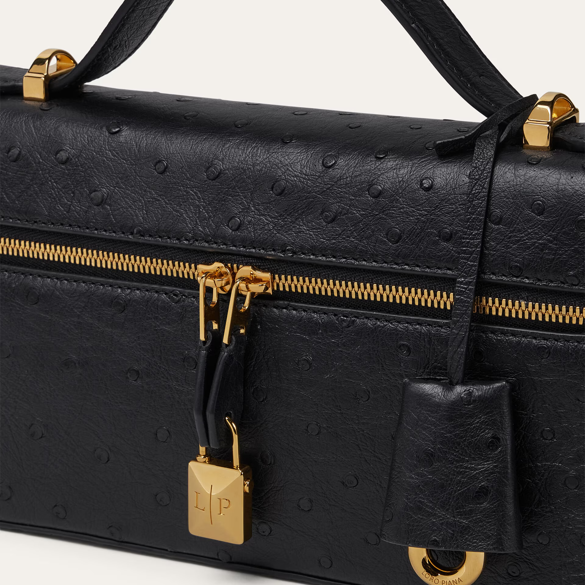 Loro Piana Extra Bag L23 in Ostrich Leather