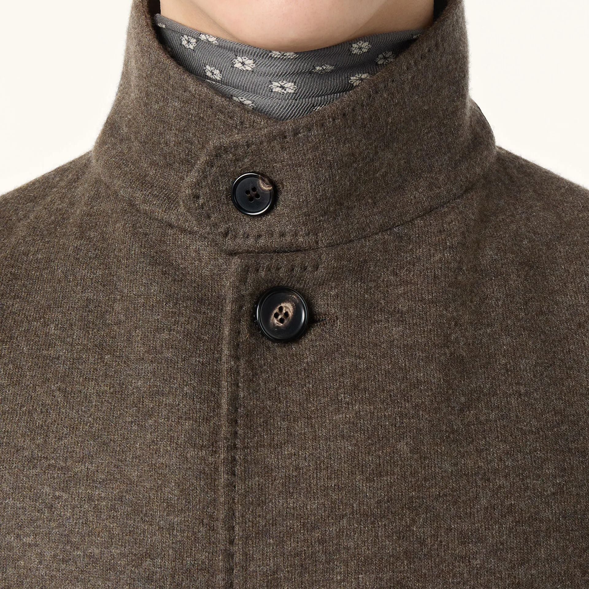 Loro Piana Sweater Coat in Jersey Novalis