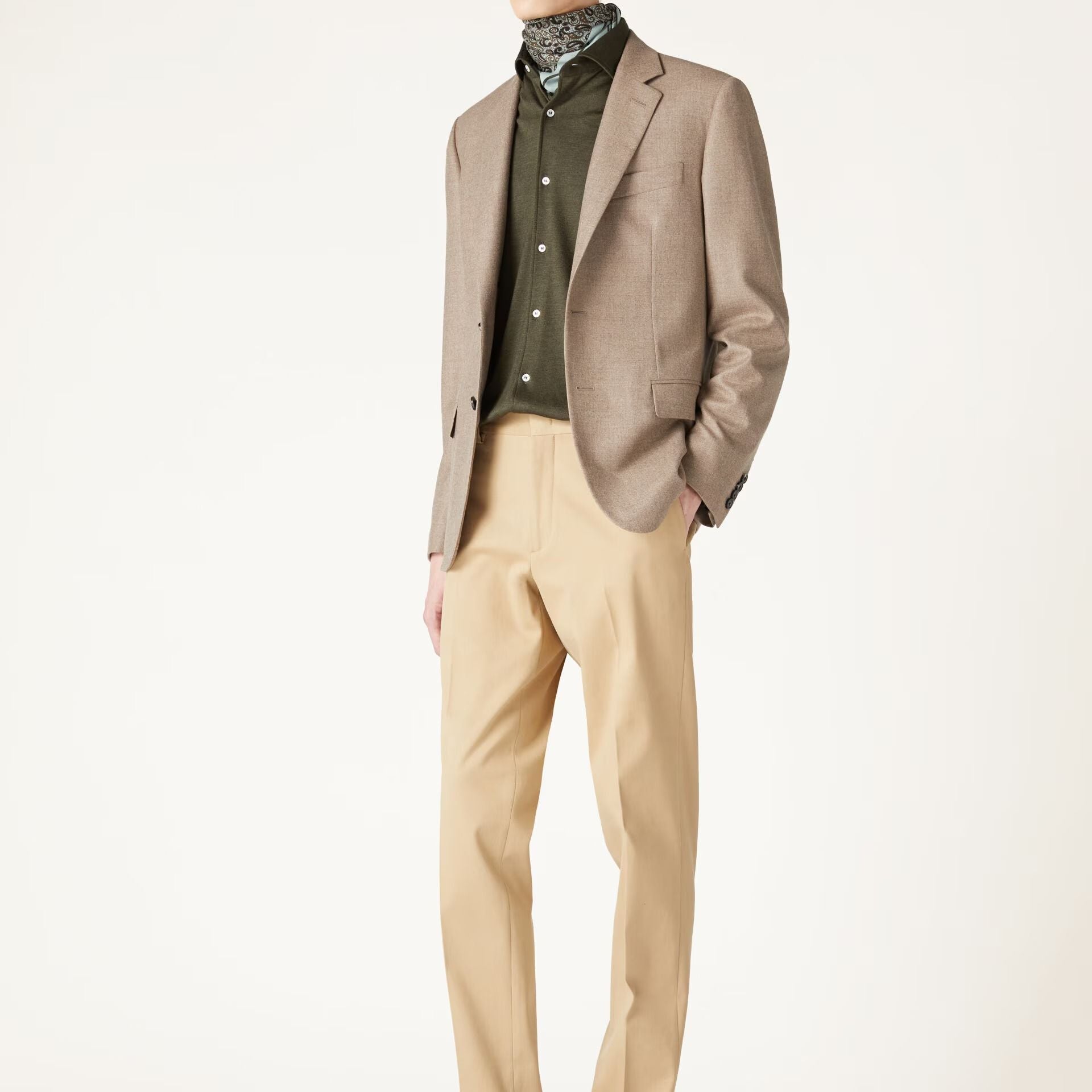 Loro Piana Andrew Shirt in Cashmere, Silk