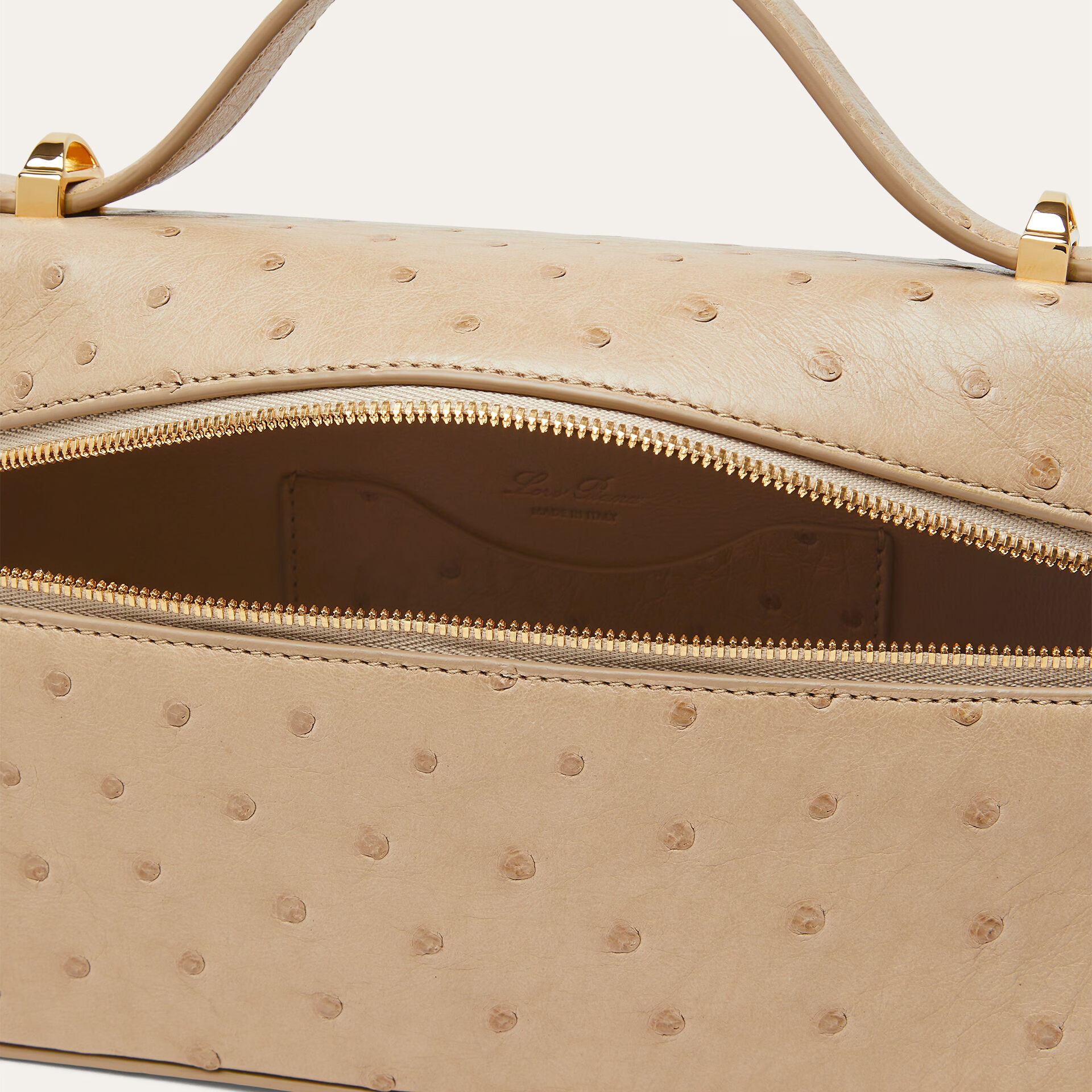Loro Piana Extra Bag L23 in Ostrich Leather