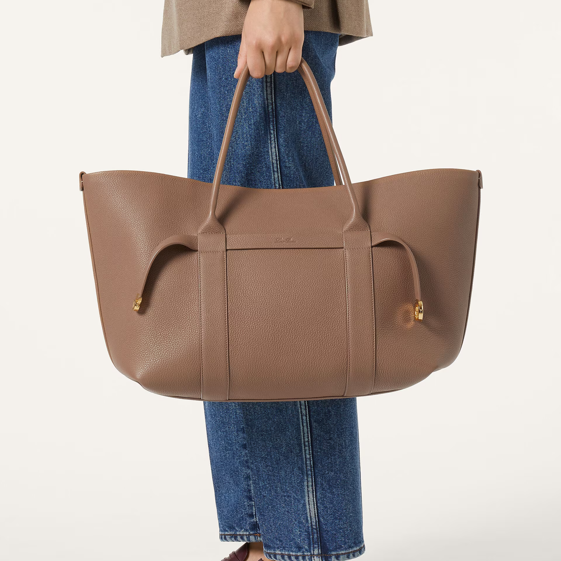 Loro Piana Ghiera Shopper Large in Calfskin