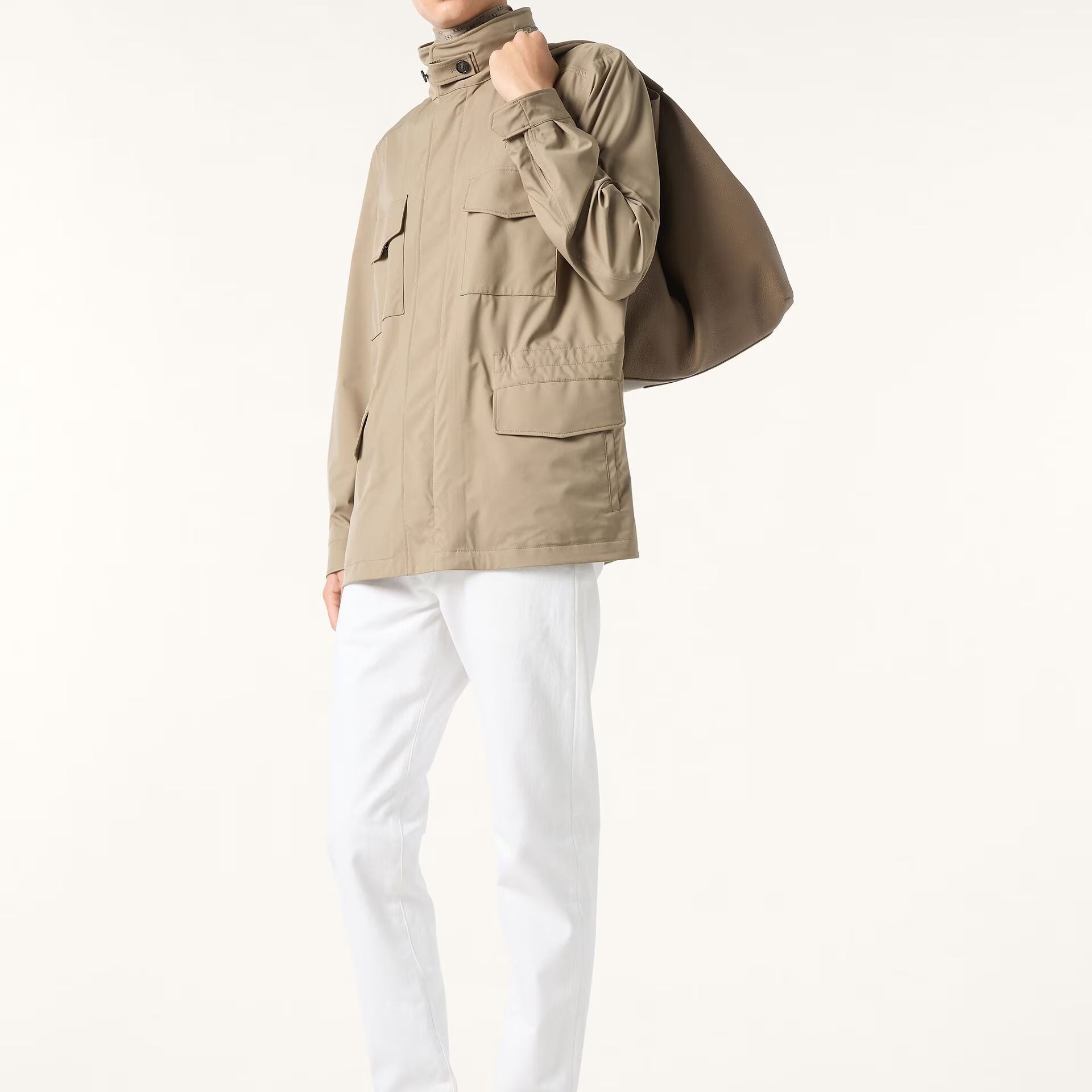 Loro Piana Traveller Field Jacket in Microfibre - Storm System®