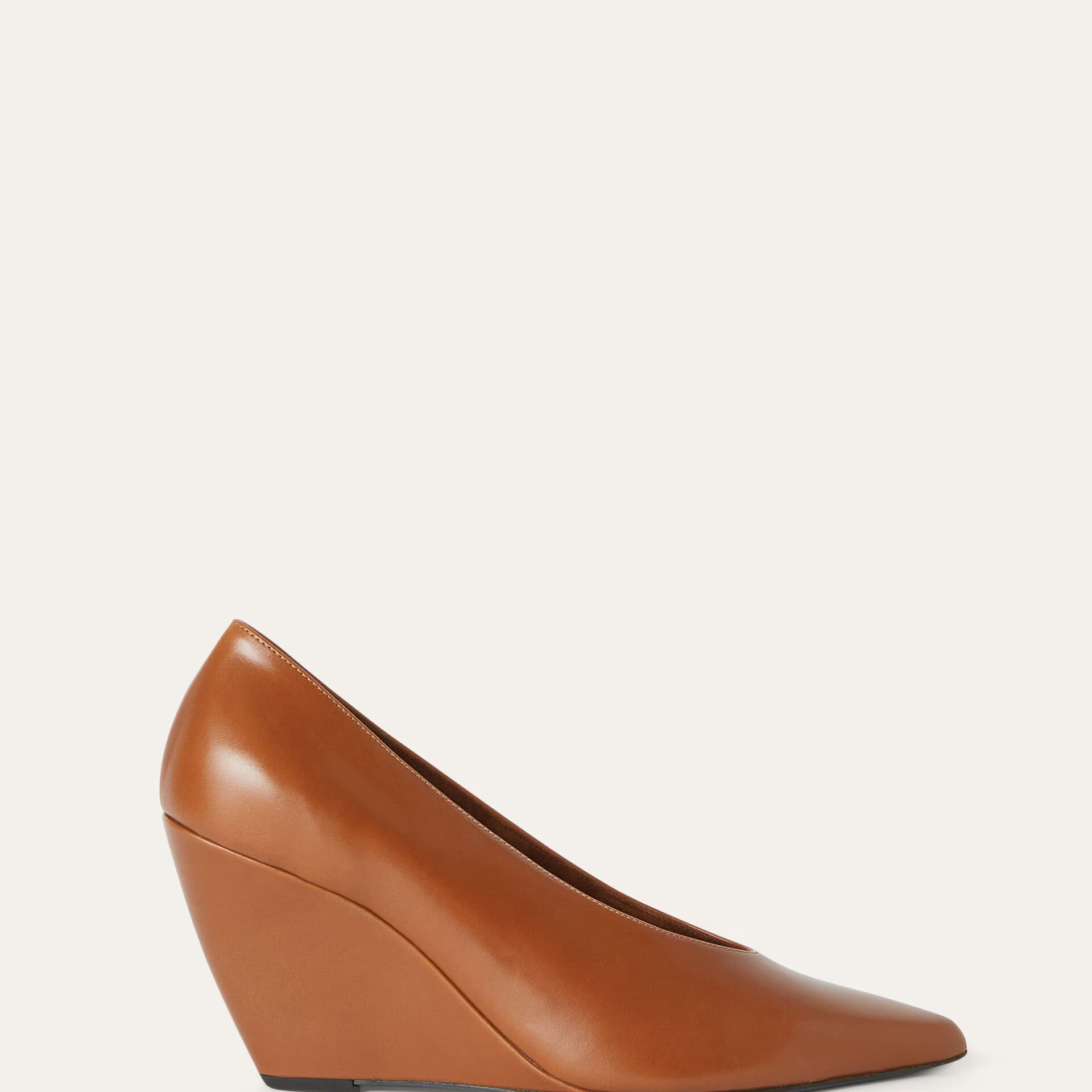 Loro Piana Viola High Wedge Pump in Calfskin