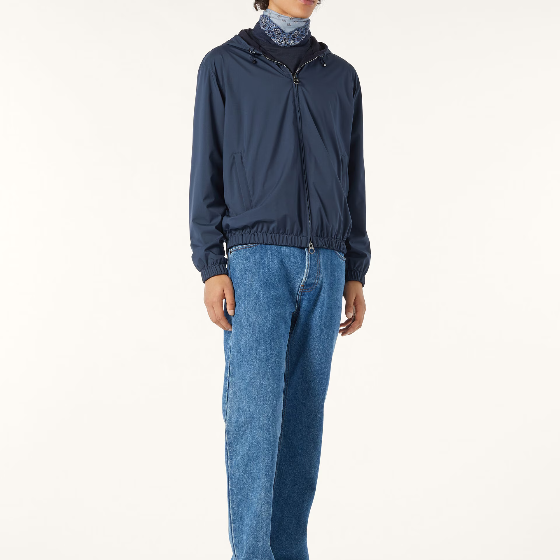 Loro Piana Hooded Bomber in Microfibre - Storm System®
