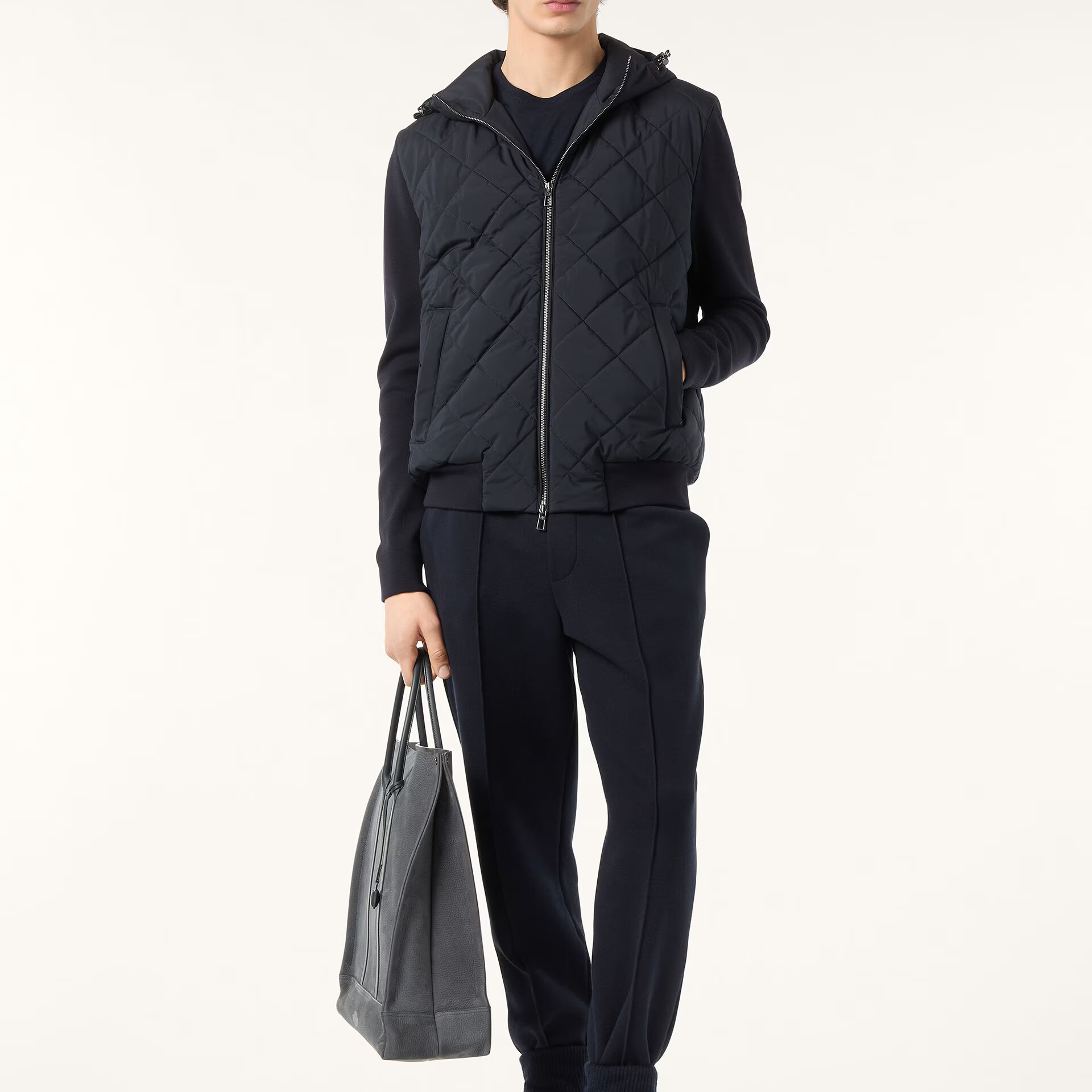 Loro Piana Ampay Bomber Jacket in Microfibre - Storm System®