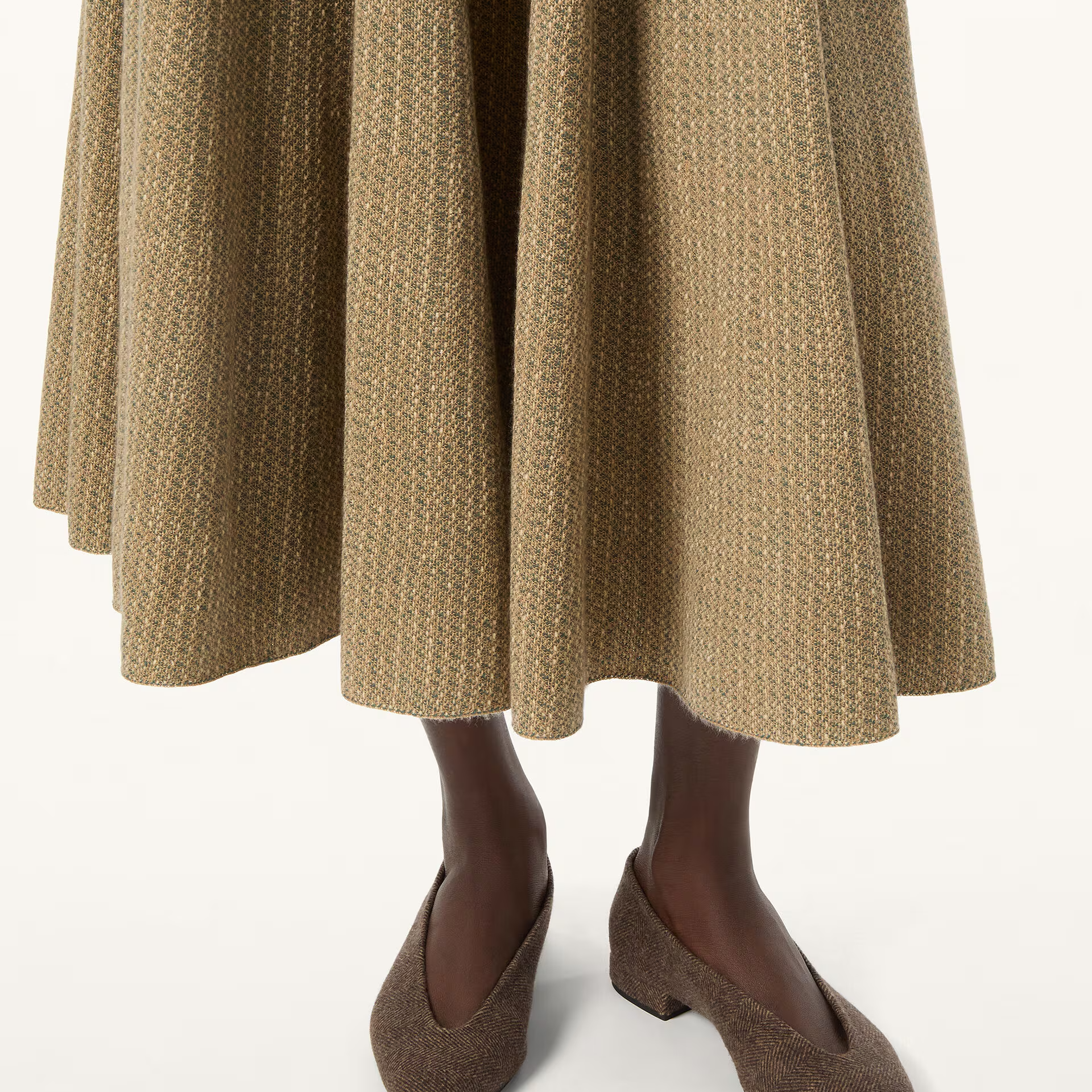 Loro Piana Rebecca Ballet Flat in Wish® Wool, Cashmere