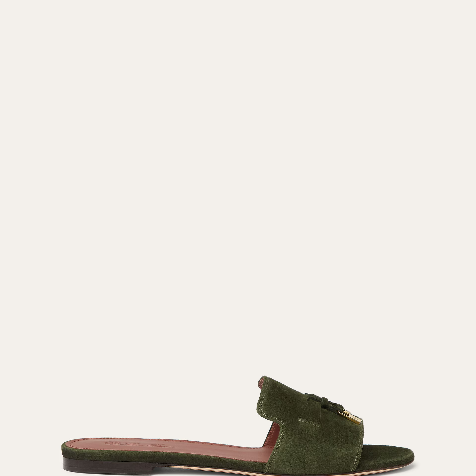 Loro Piana Summer Charms Sandal in Suede Goatskin