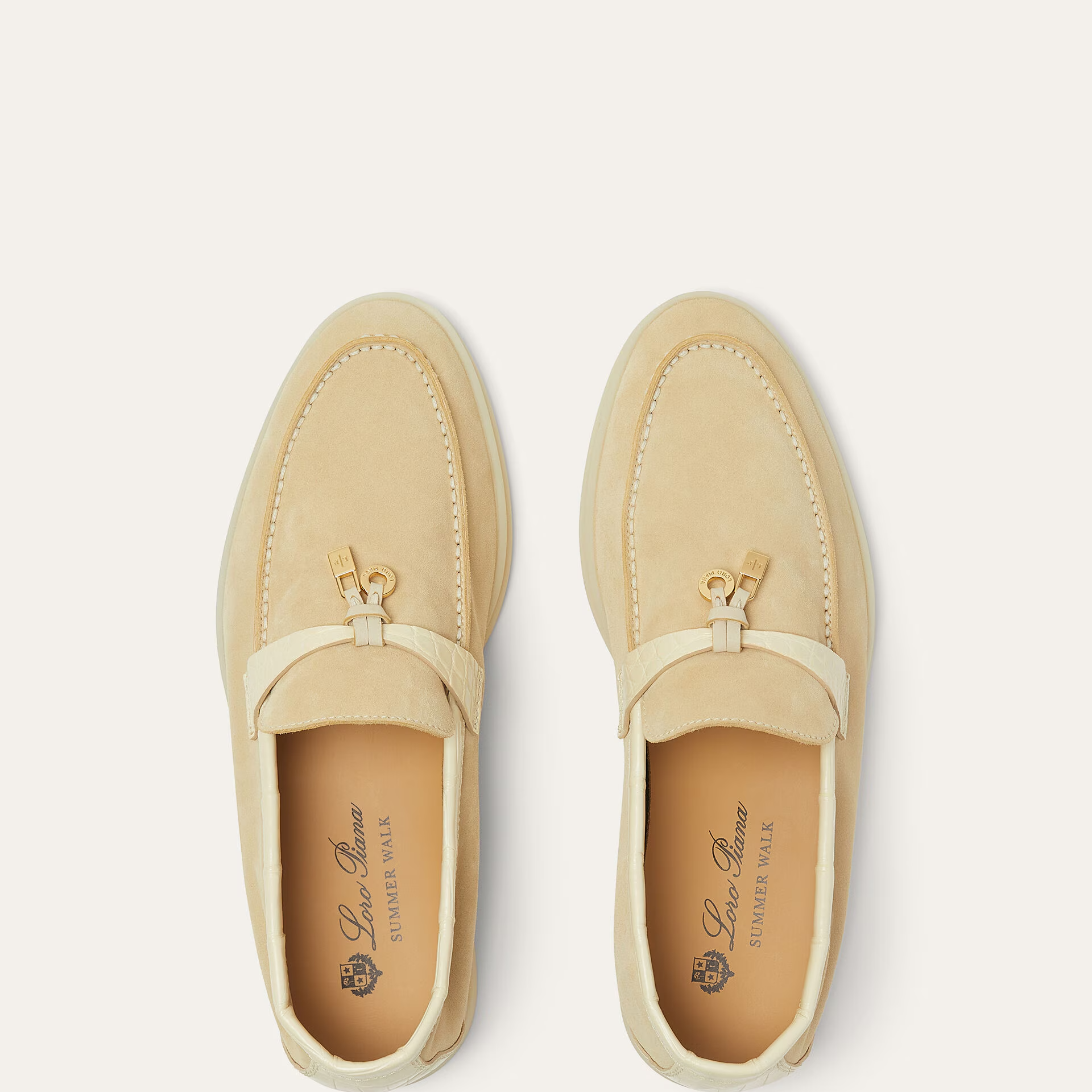 Loro Piana Summer Charms Walk Loafer in Suede