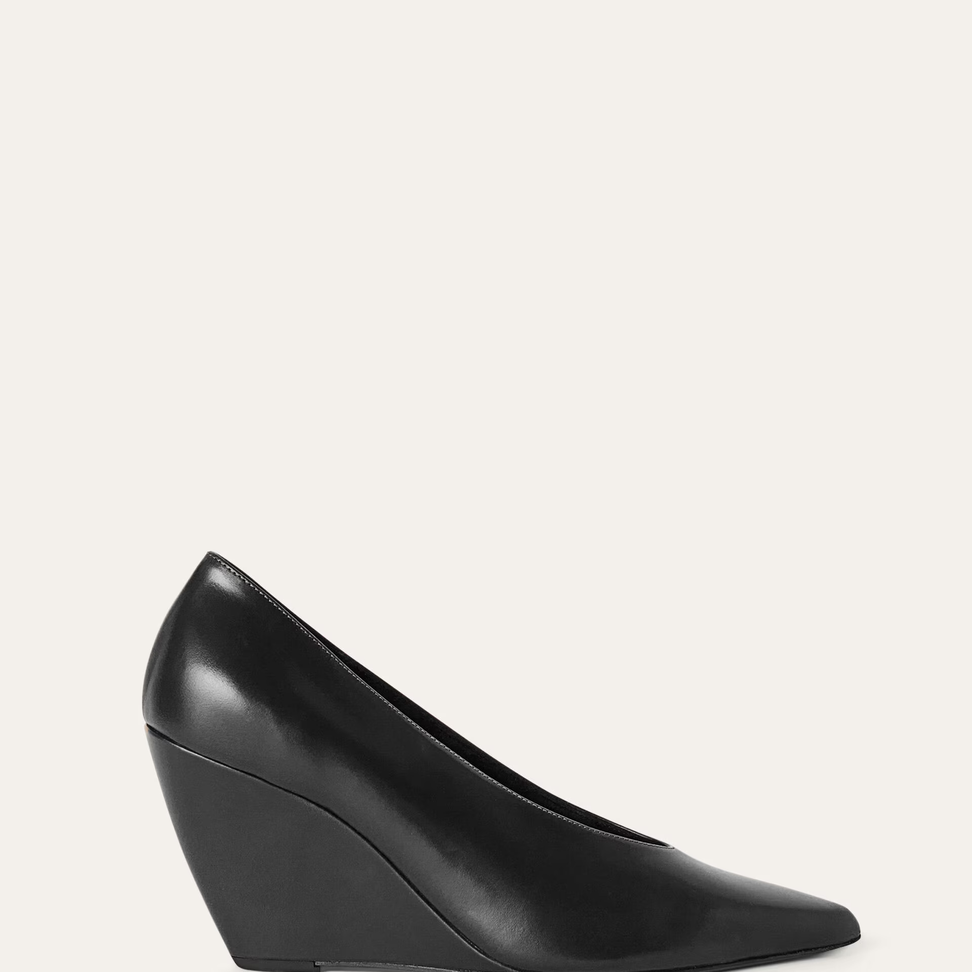 Loro Piana Viola High Wedge Pump in Calfskin