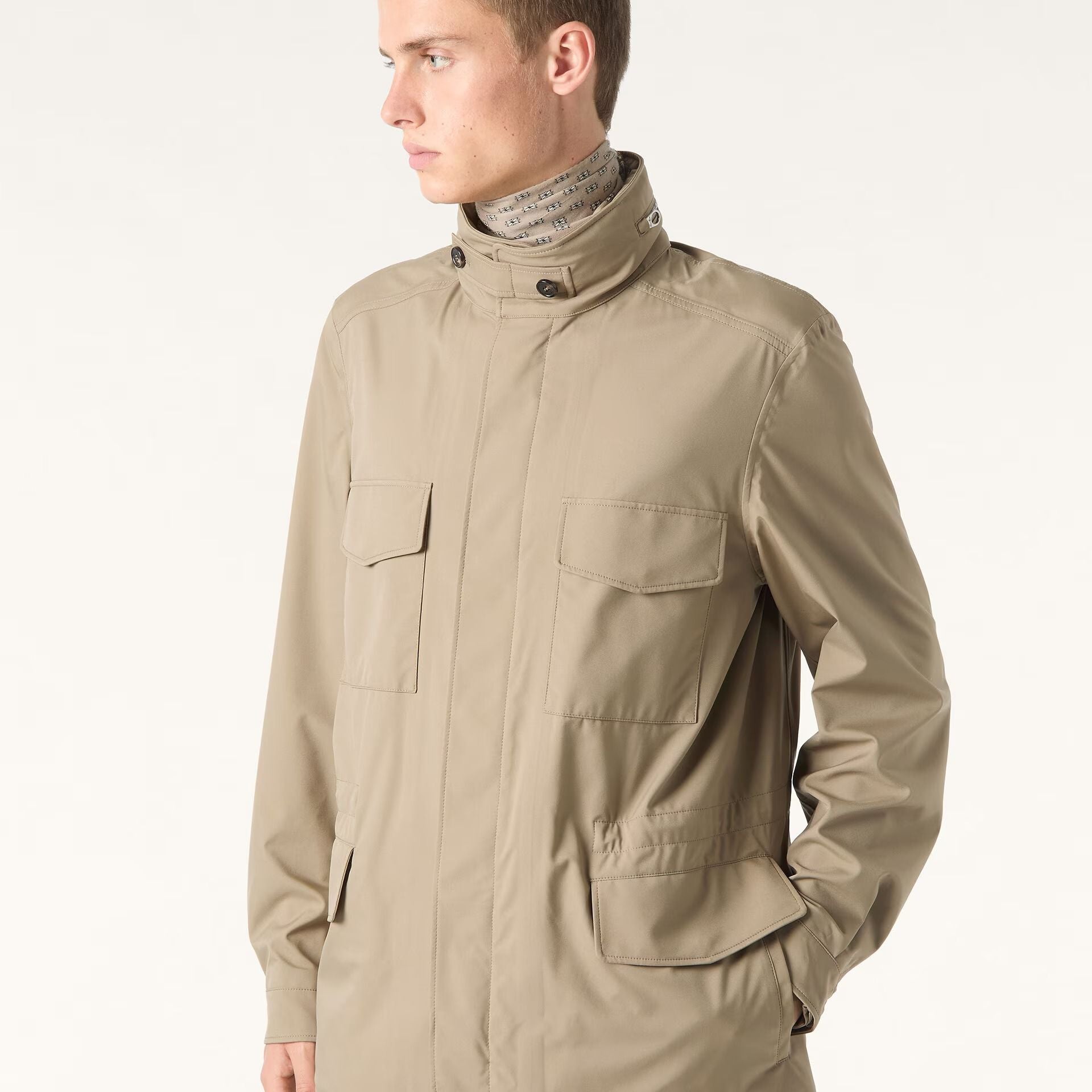 Loro Piana Traveller Field Jacket in Microfibre - Storm System®