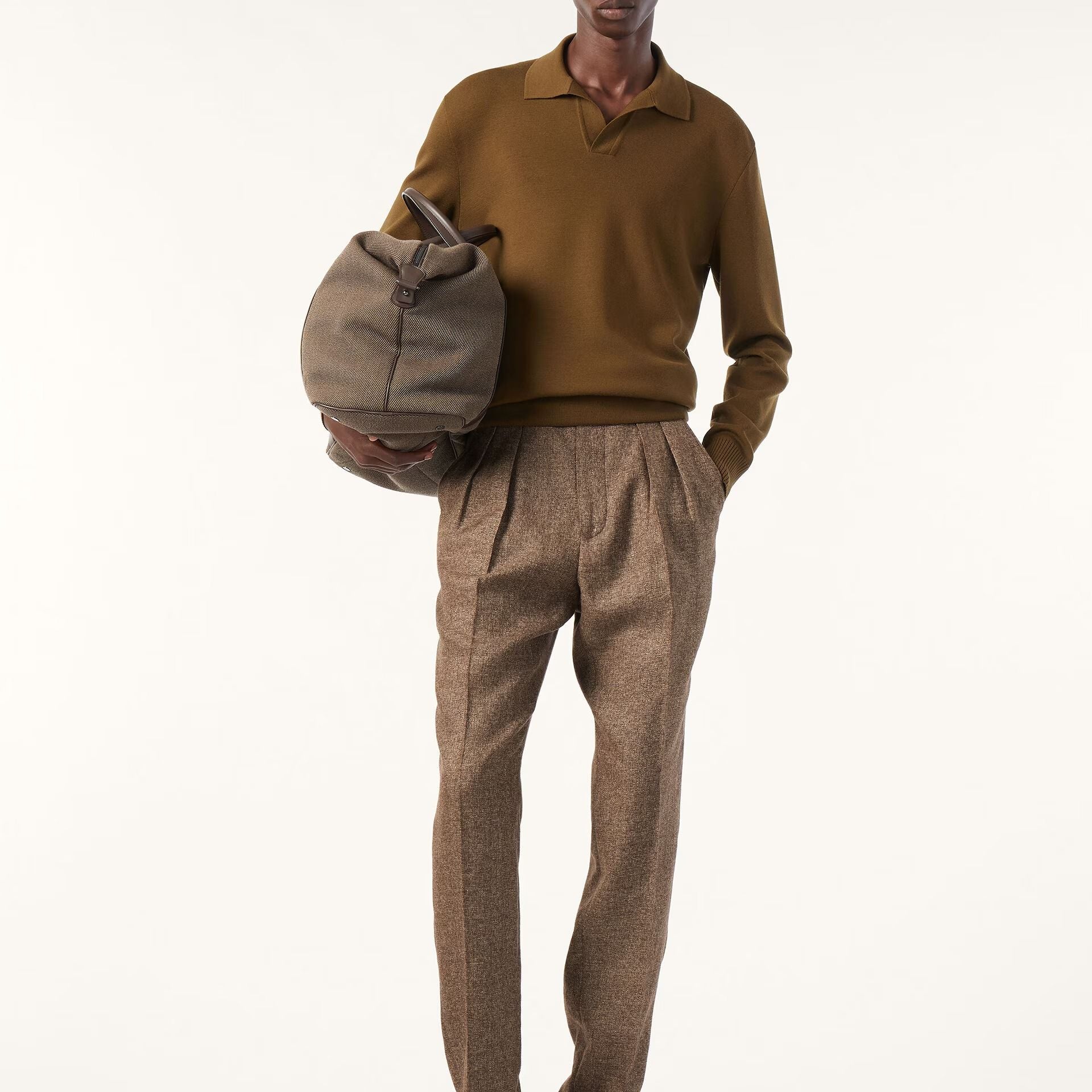 Loro Piana Buttonless Polo-shirt in Wish® Wool