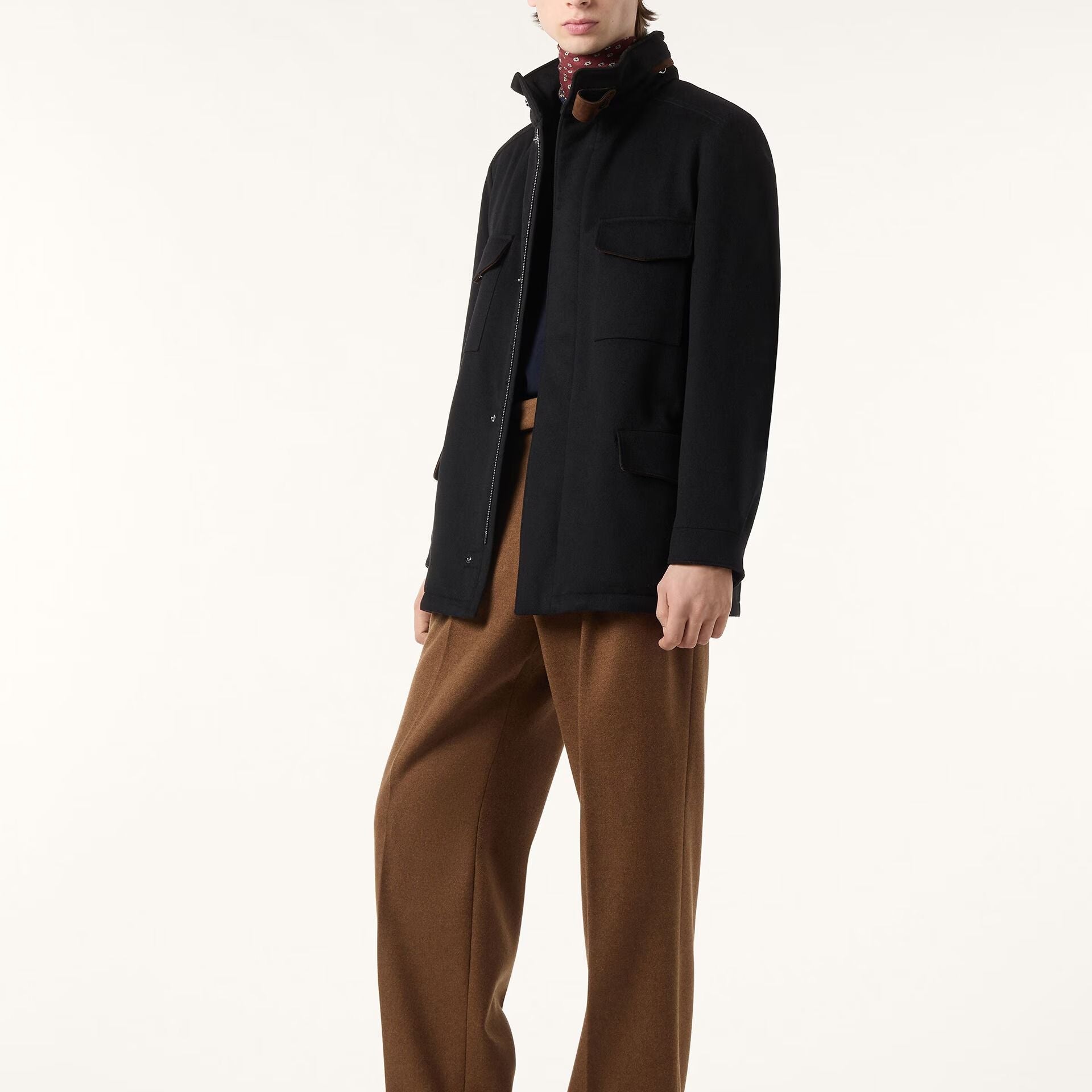 Loro Piana Traveller Field Jacket in Cashmere - Storm System®