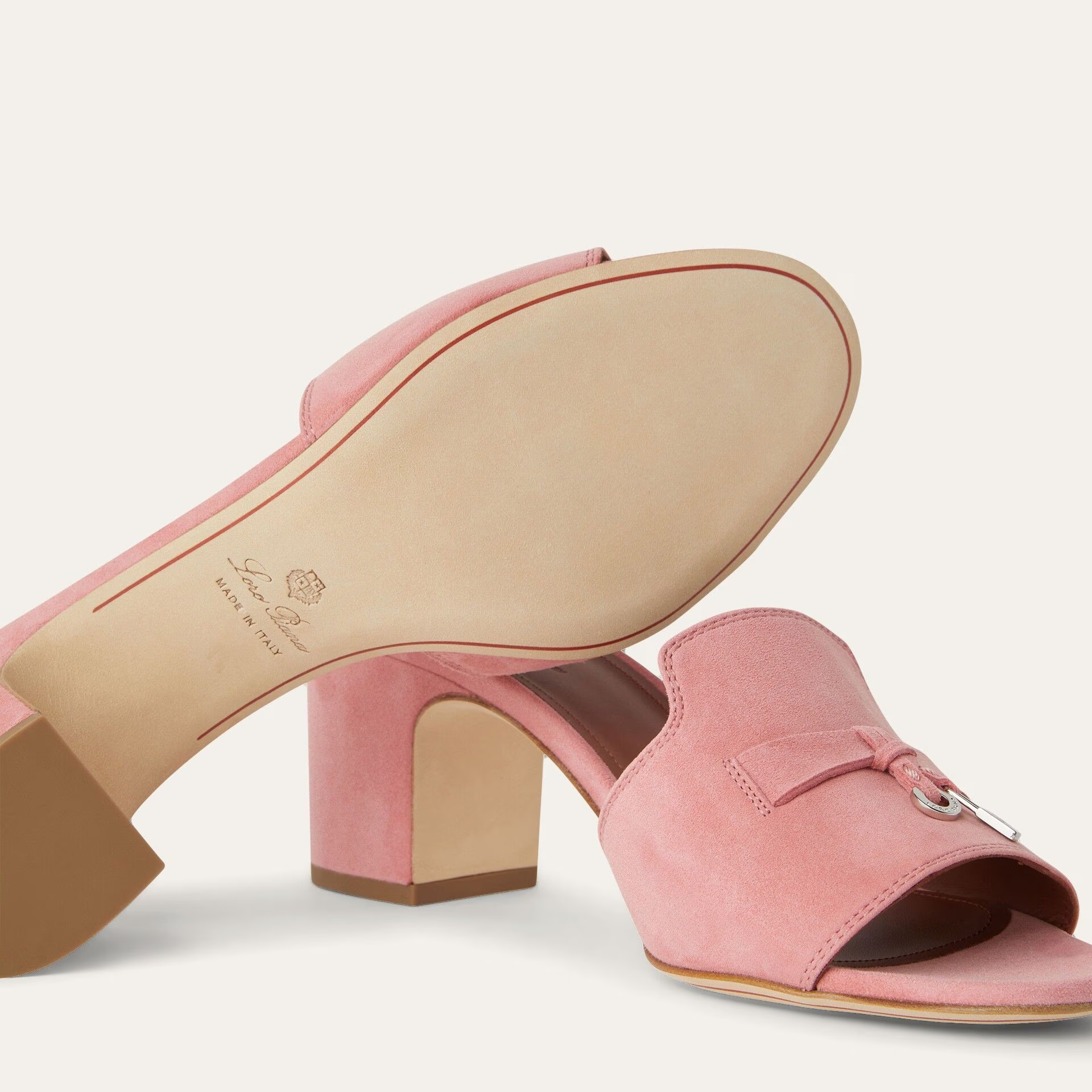 Loro Piana Summer Charms Sandal in Suede Goatskin