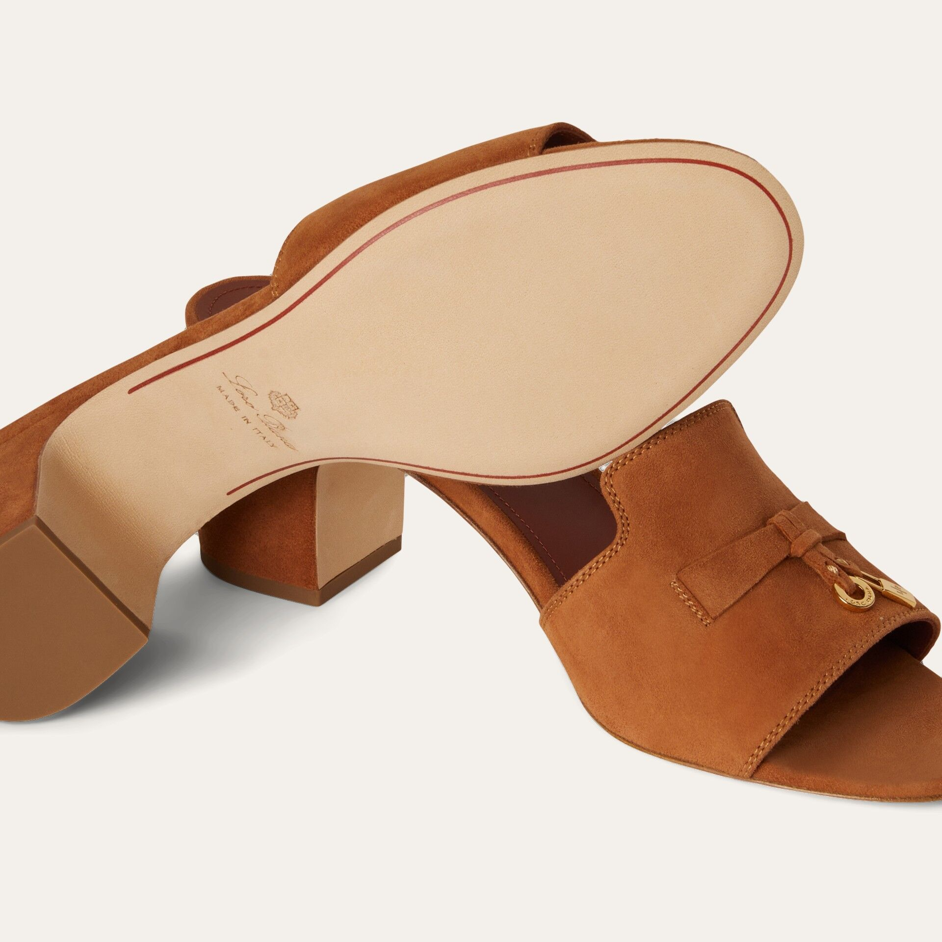 Loro Piana Summer Charms Sandal in Suede Goatskin