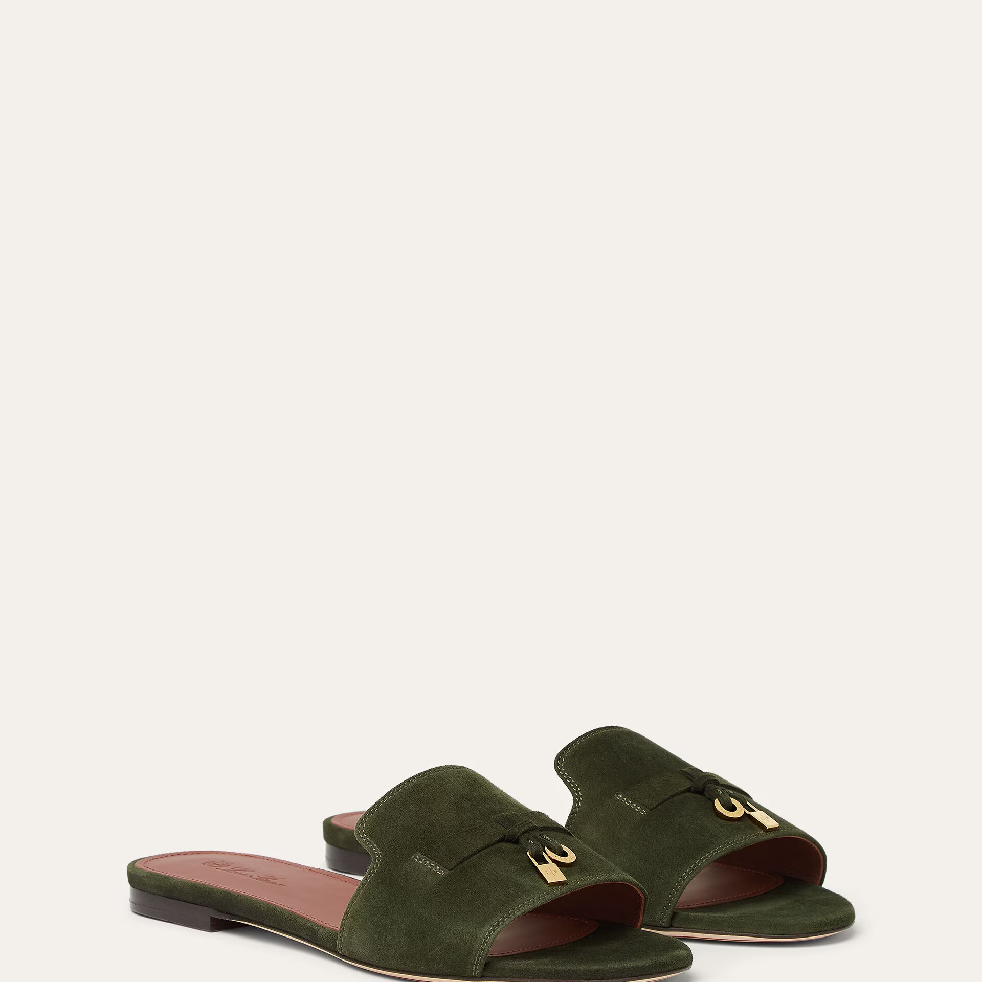 Loro Piana Summer Charms Sandal in Suede Goatskin