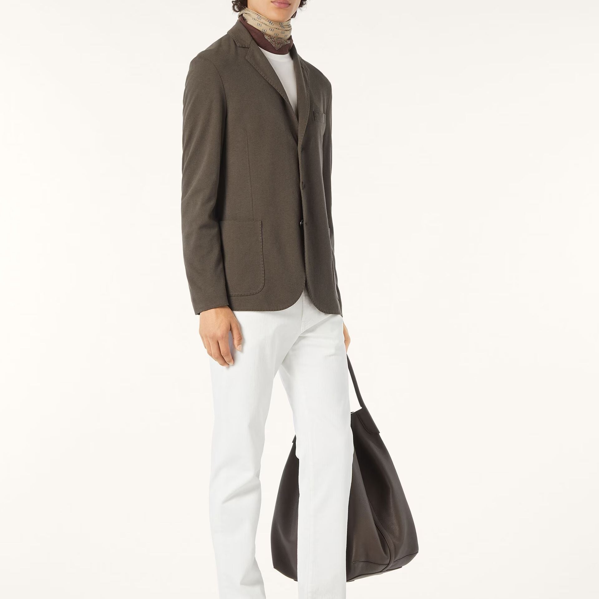 Loro Piana Sweater Jacket in Cotton, Silk, Linen