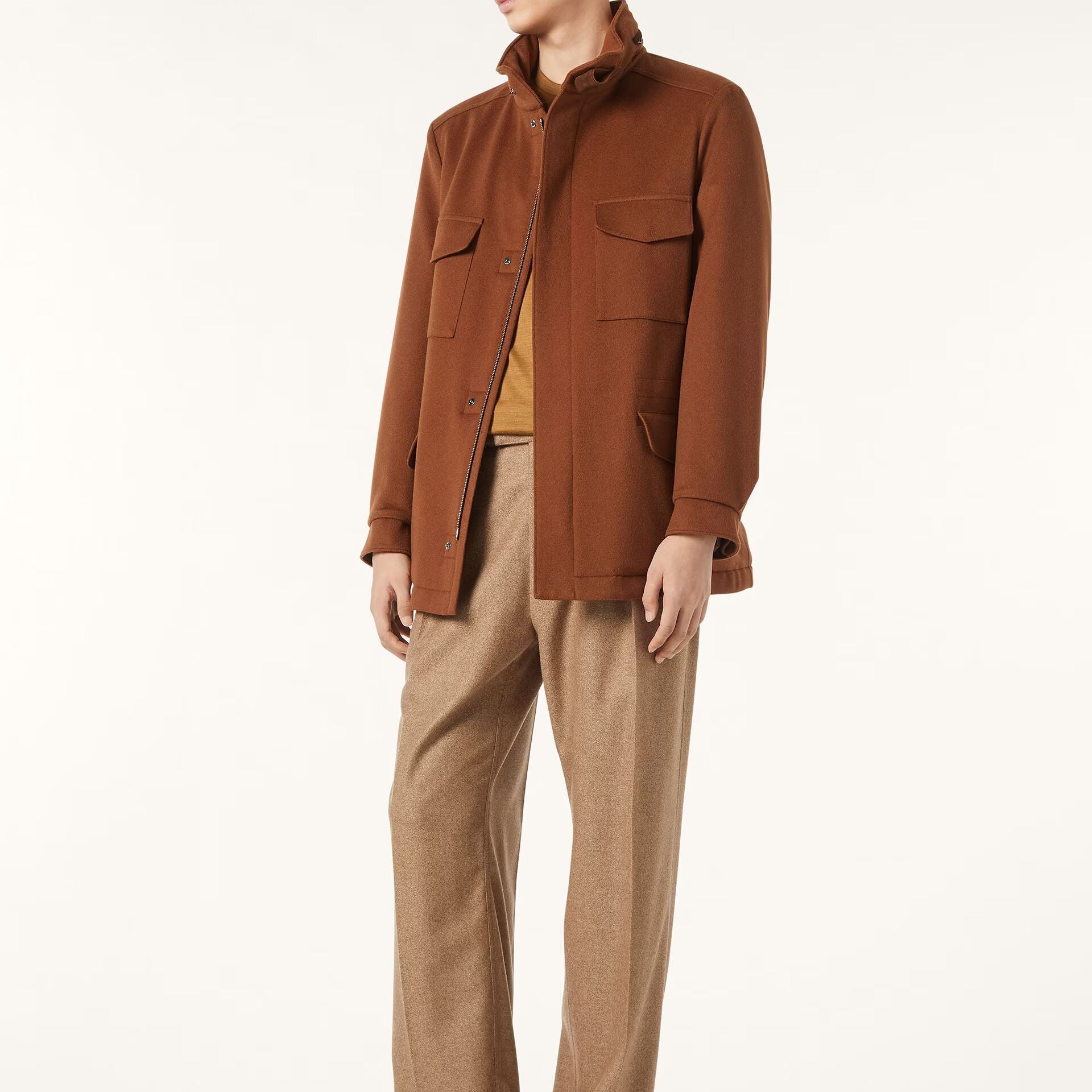 Loro Piana Traveller Field Jacket in Cashmere - Storm System®