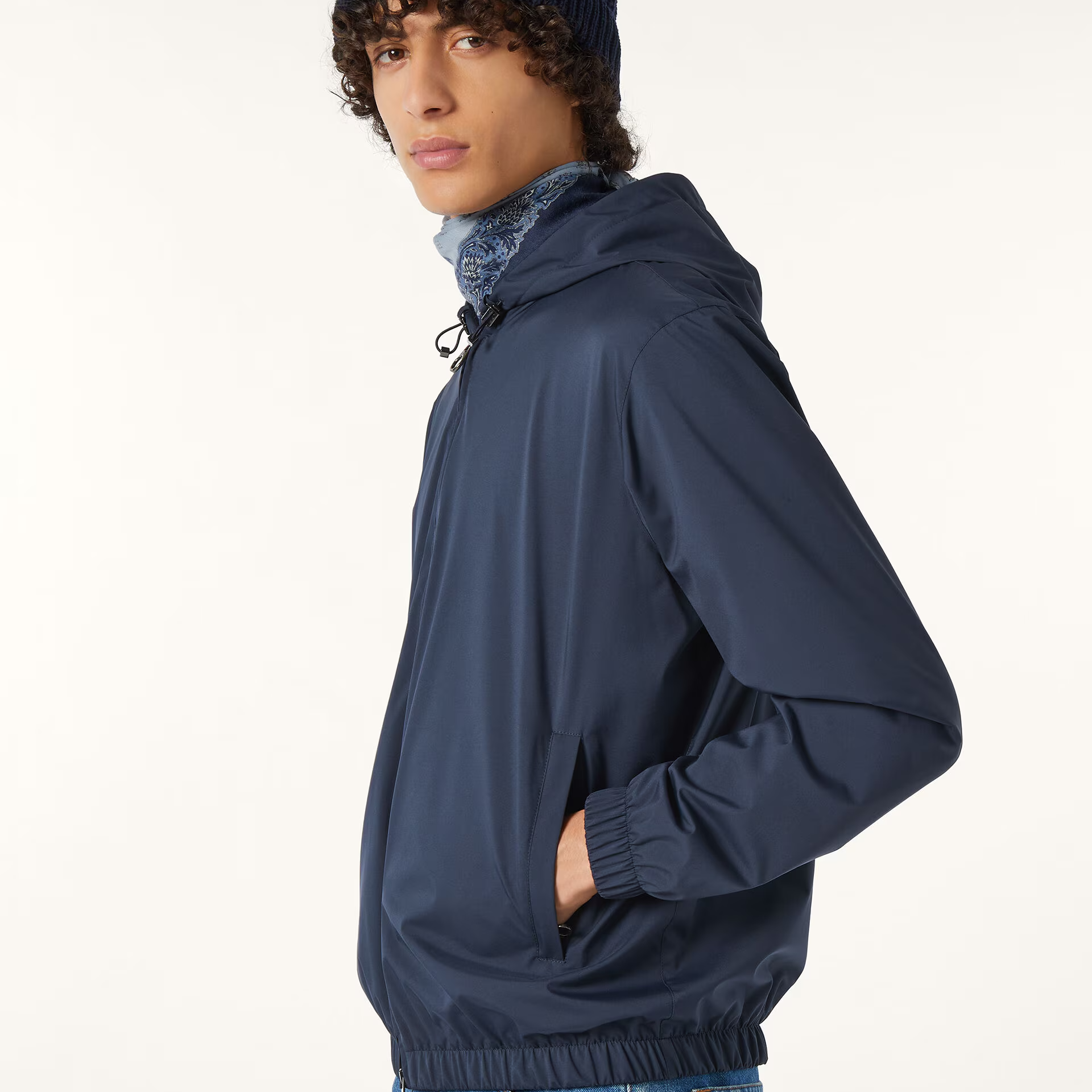 Loro Piana Hooded Bomber in Microfibre - Storm System®