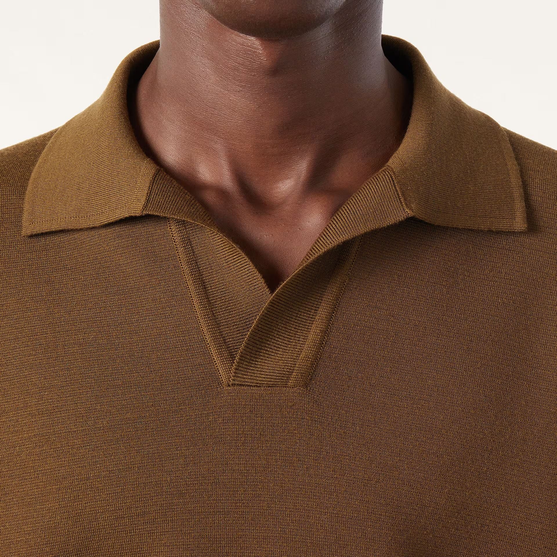 Loro Piana Buttonless Polo-shirt in Wish® Wool
