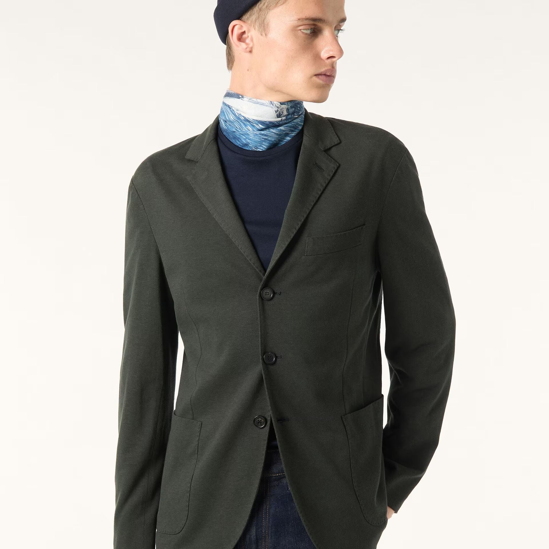 Loro Piana Sweater Jacket in Cotton, Silk, Linen