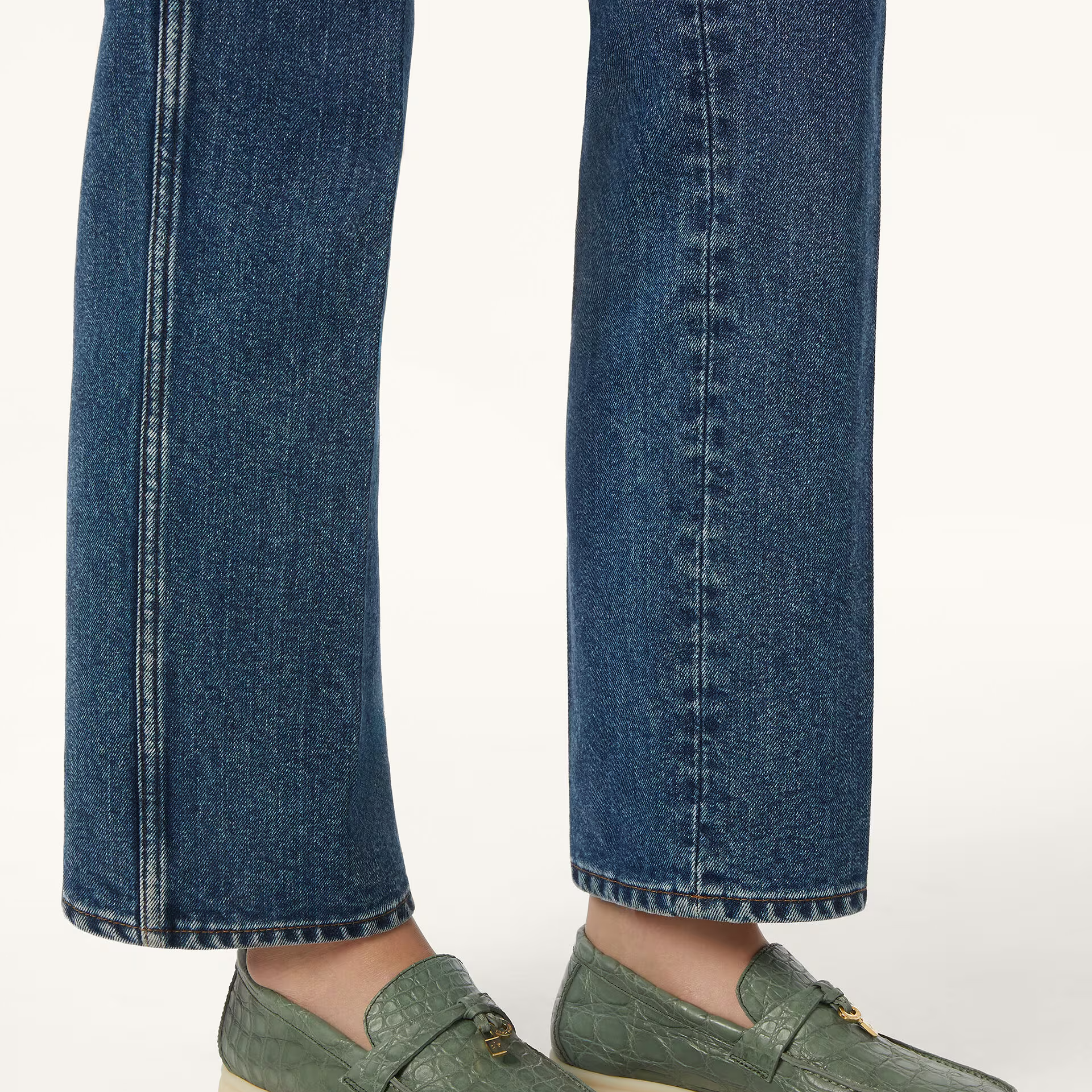 Loro Piana Summer Charms Walk Loafer in Caiman Leather