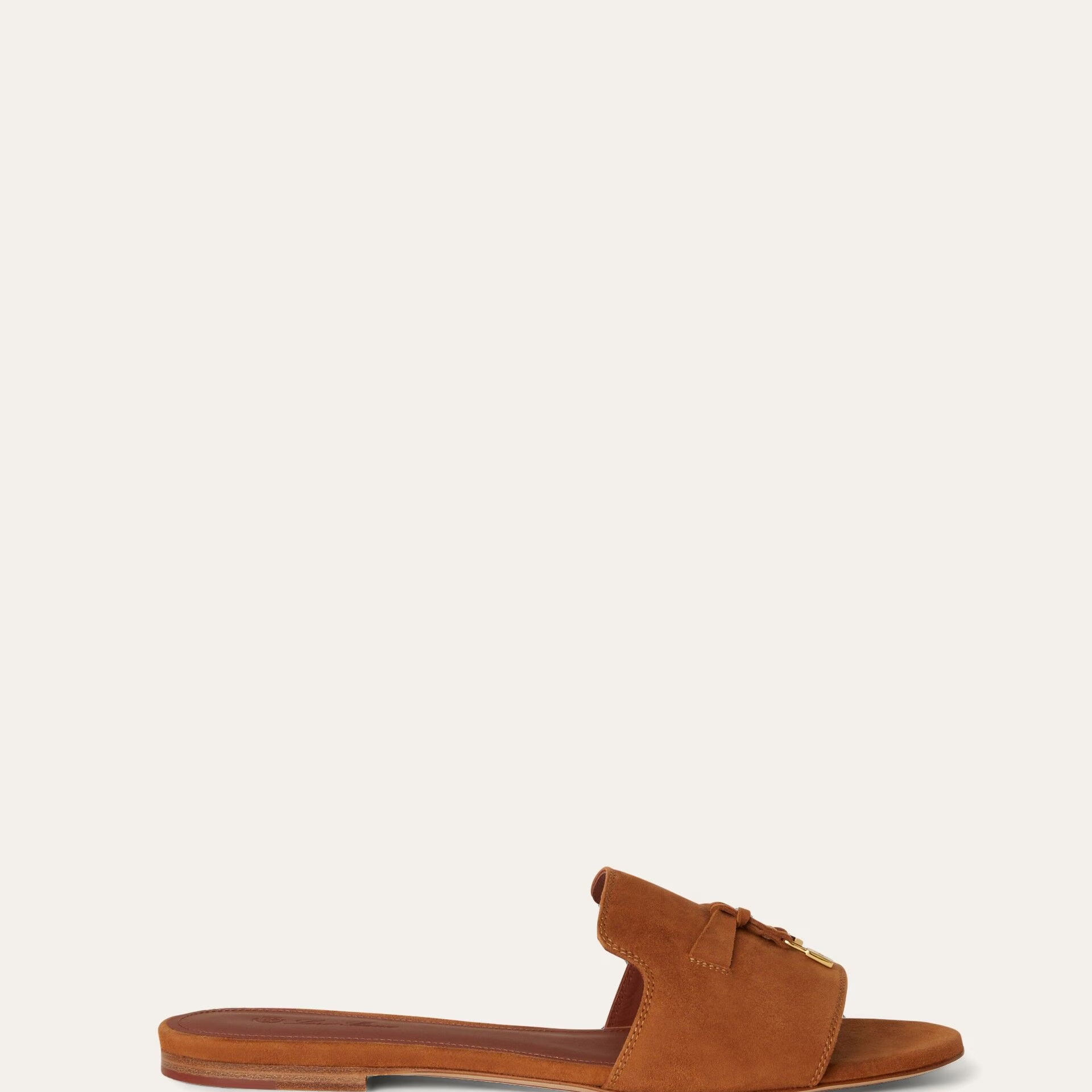 Loro Piana Summer Charms Sandal in Suede Goatskin