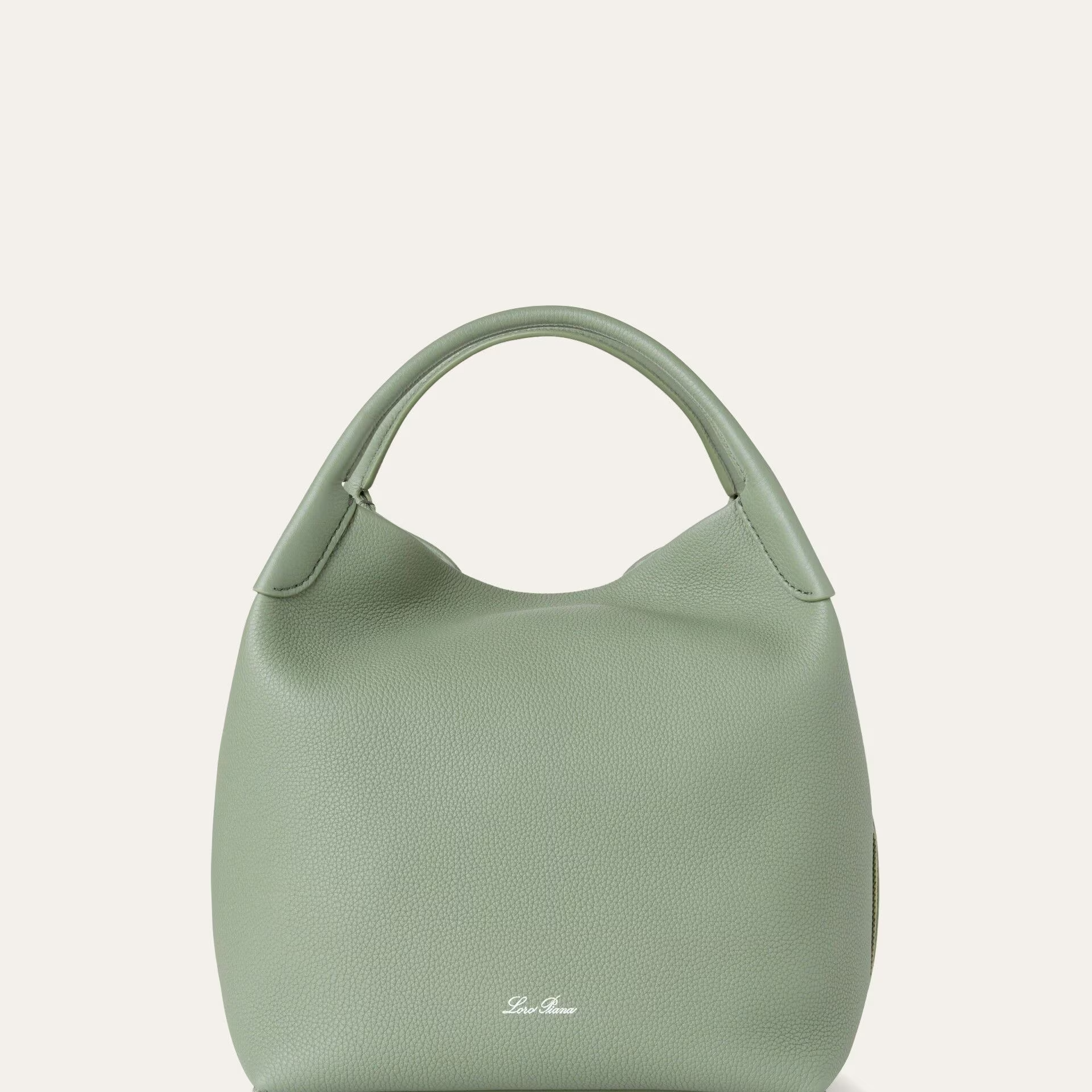 Loro Piana Large Bale bag in Grained Calfskin