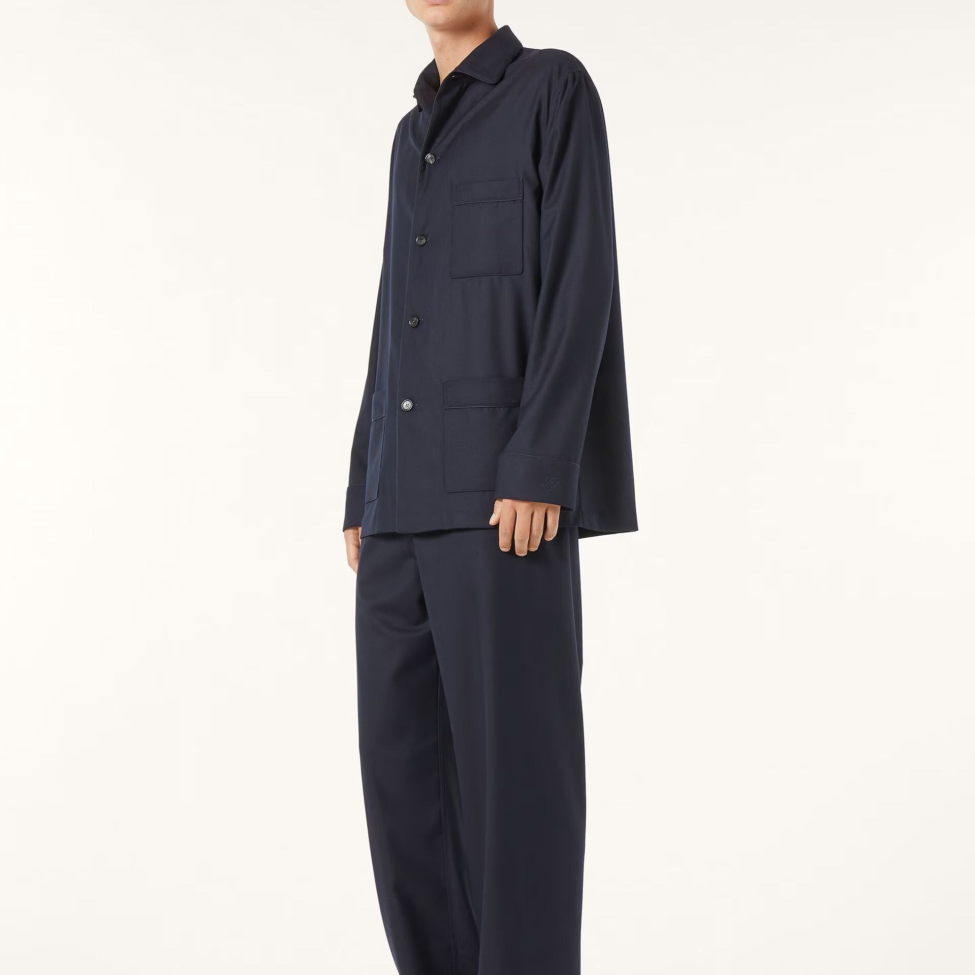 Loro Piana Lian The Gift of Kings® Pyjamas Shirt in The Gift Of King® - Rain System®
