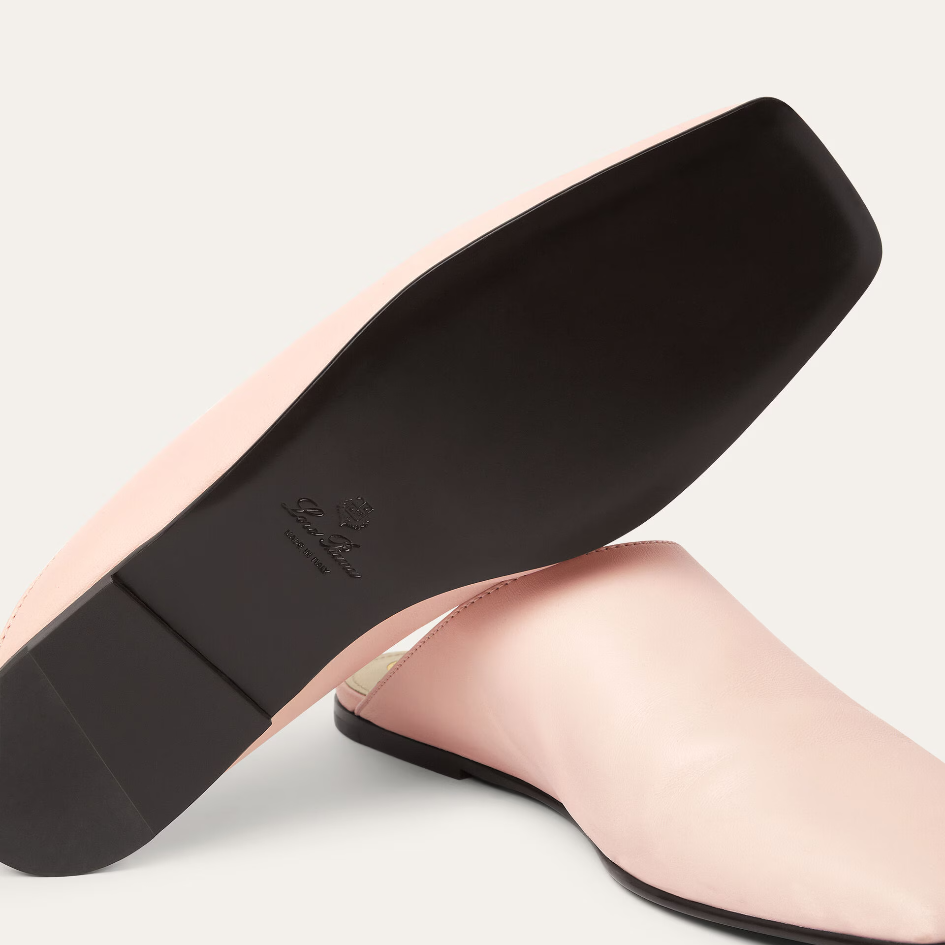 Loro Piana Alba Flat Mule in Lambskin