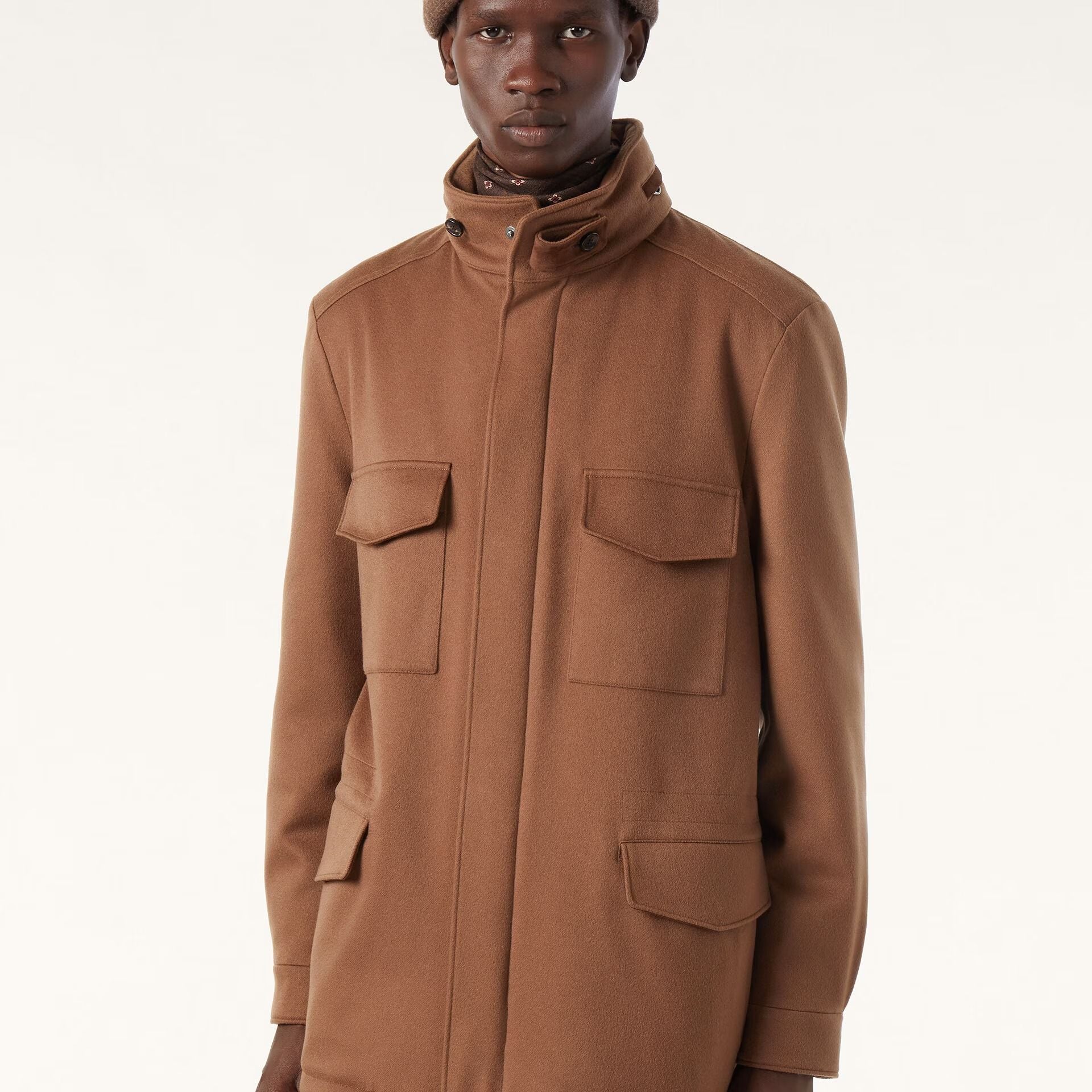 Loro Piana Traveller Field Jacket in Cashmere - Storm System®