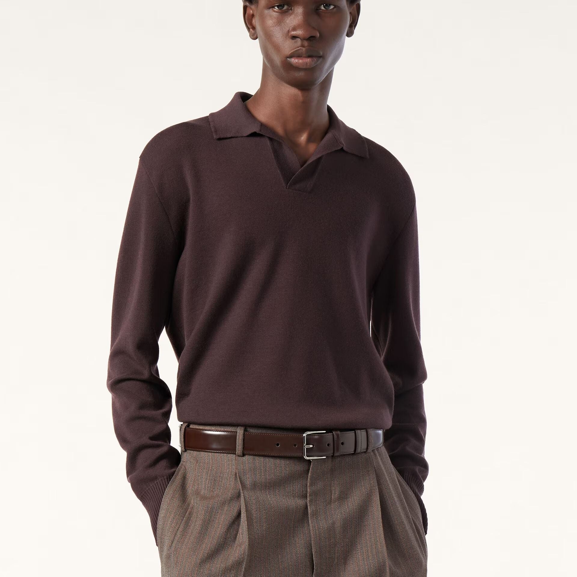 Loro Piana Buttonless Polo-shirt in Wish® Wool
