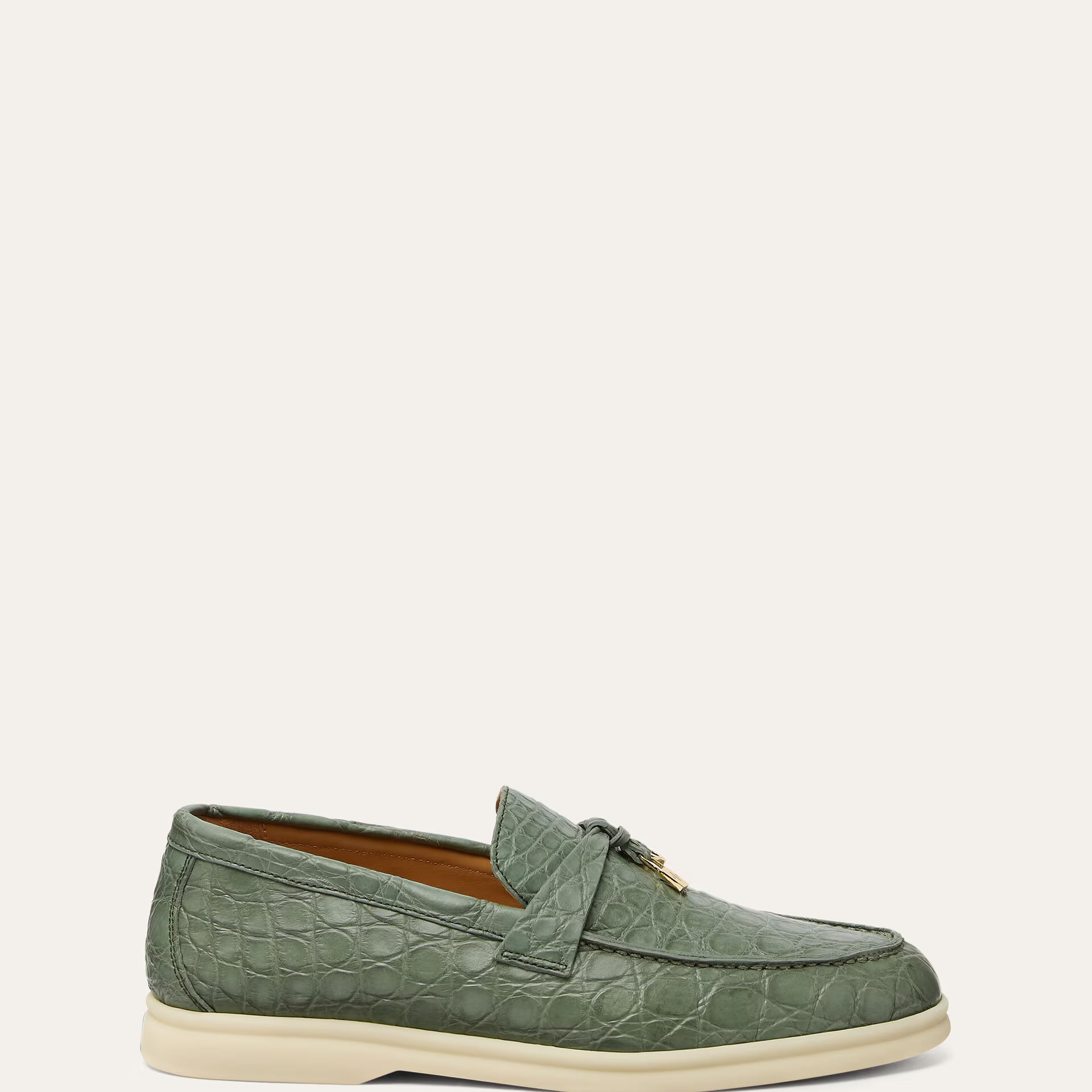 Loro Piana Summer Charms Walk Loafer in Caiman Leather